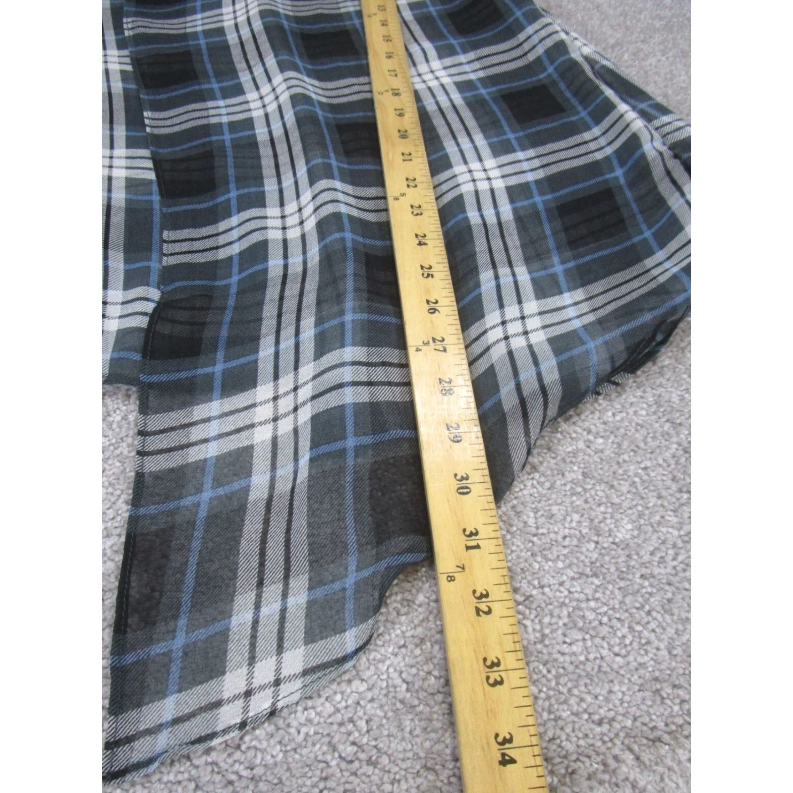 Vintage Maeve Shirt Womens Medium Black Plaid Cami Blouse Size M / US 6-8 / IT 42-44 - 4 Thumbnail