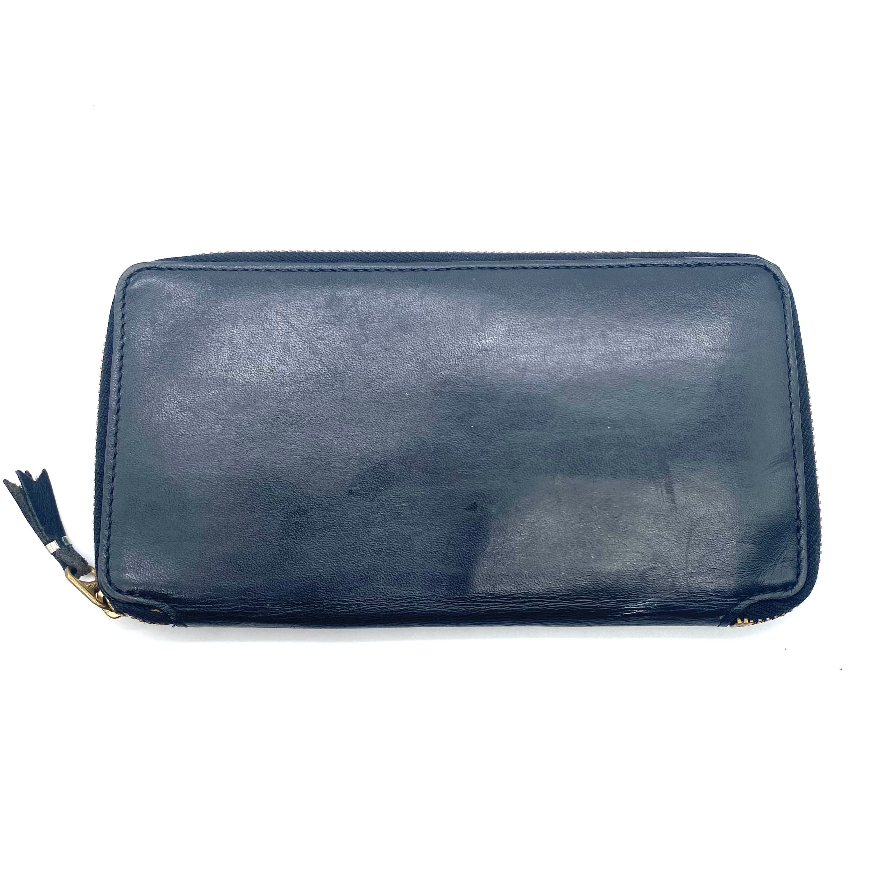 Comme des Garcons COMME des GARCONS Toriko Round Zip Leather Long Wallet Black Size ONE SIZE - 1 Thumbnail