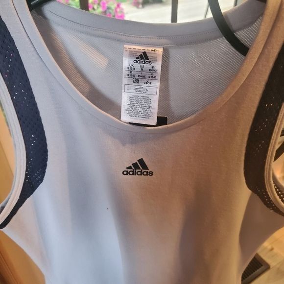 Adidas Adidas x Zoe Saldana Halo Blue Crew Navy Tank Sleeveless Sz. Size M / US 6-8 / IT 42-44 - 8 Thumbnail