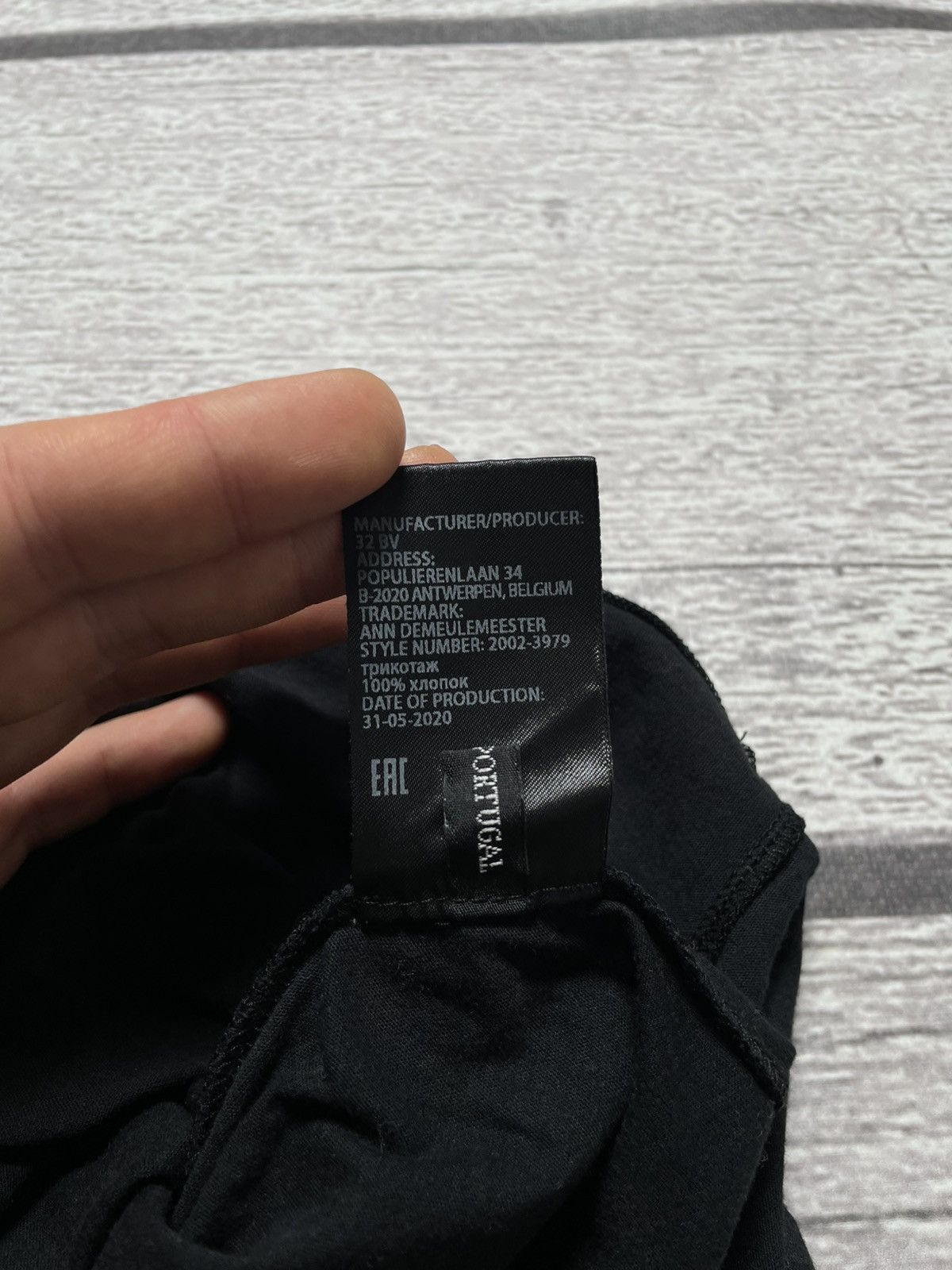 Ann Demeulemeester Ann Demeulemeester Flower Black Tee Size US M / EU 48-50 / 2 - 10 Thumbnail
