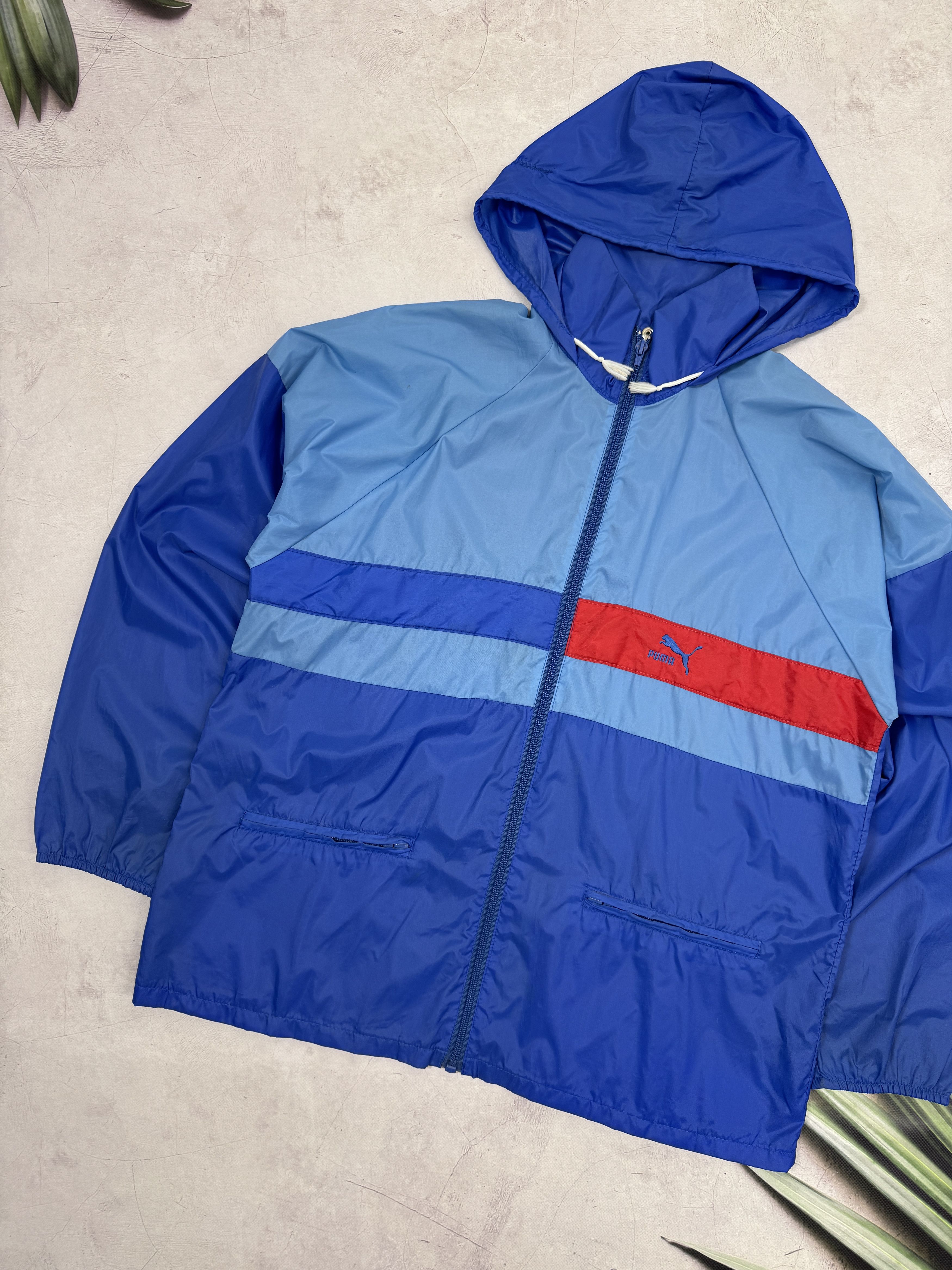 Puma × Vintage Vintage 80s Puma Windbreaker Jacket Size US M / EU 48-50 / 2 - 2 Thumbnail