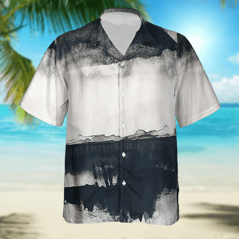The Unbranded Brand Black & White Moon Print Shirt Size US M / EU 48-50 / 2 - 4 Thumbnail