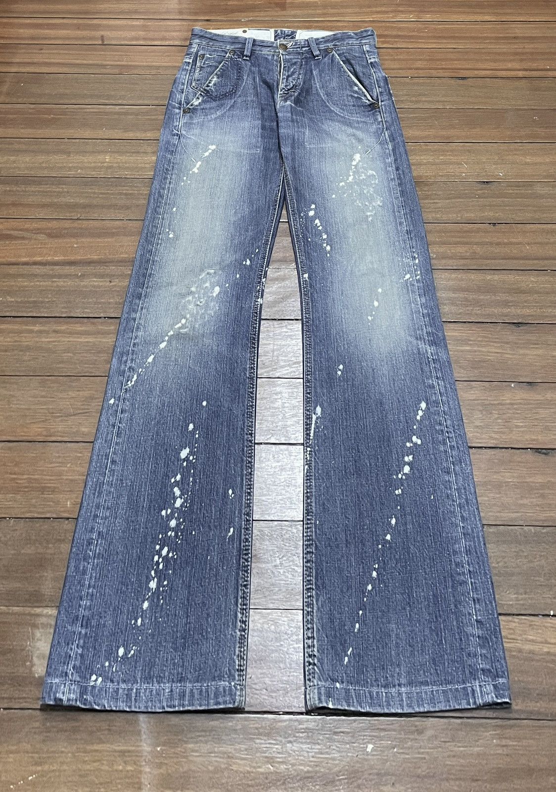 If Six Was Nine Rare Design Vintage Japanese Brand Sabi Sabi Jeans 2000s Size US 31 - 1 Thumbnail