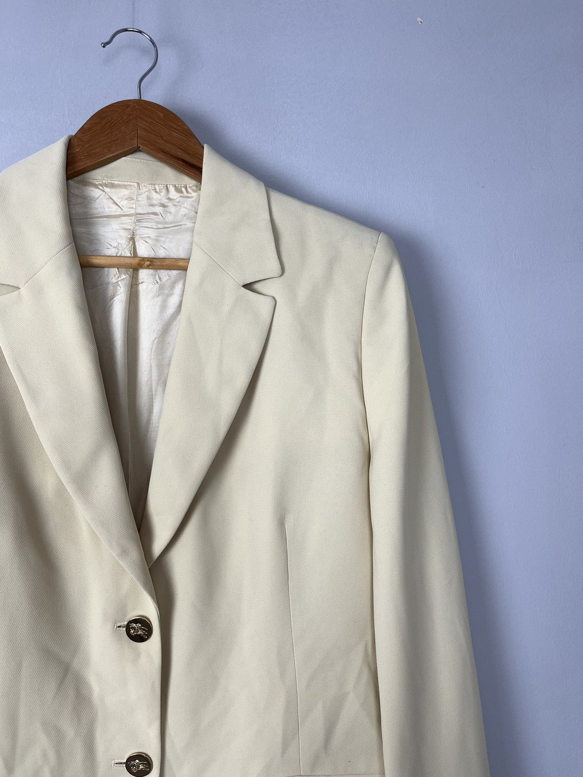 Burberry × Vintage Burberry`s Vintage Luxury Golden Button Blazer Size M / US 6-8 / IT 42-44 - 3 Thumbnail