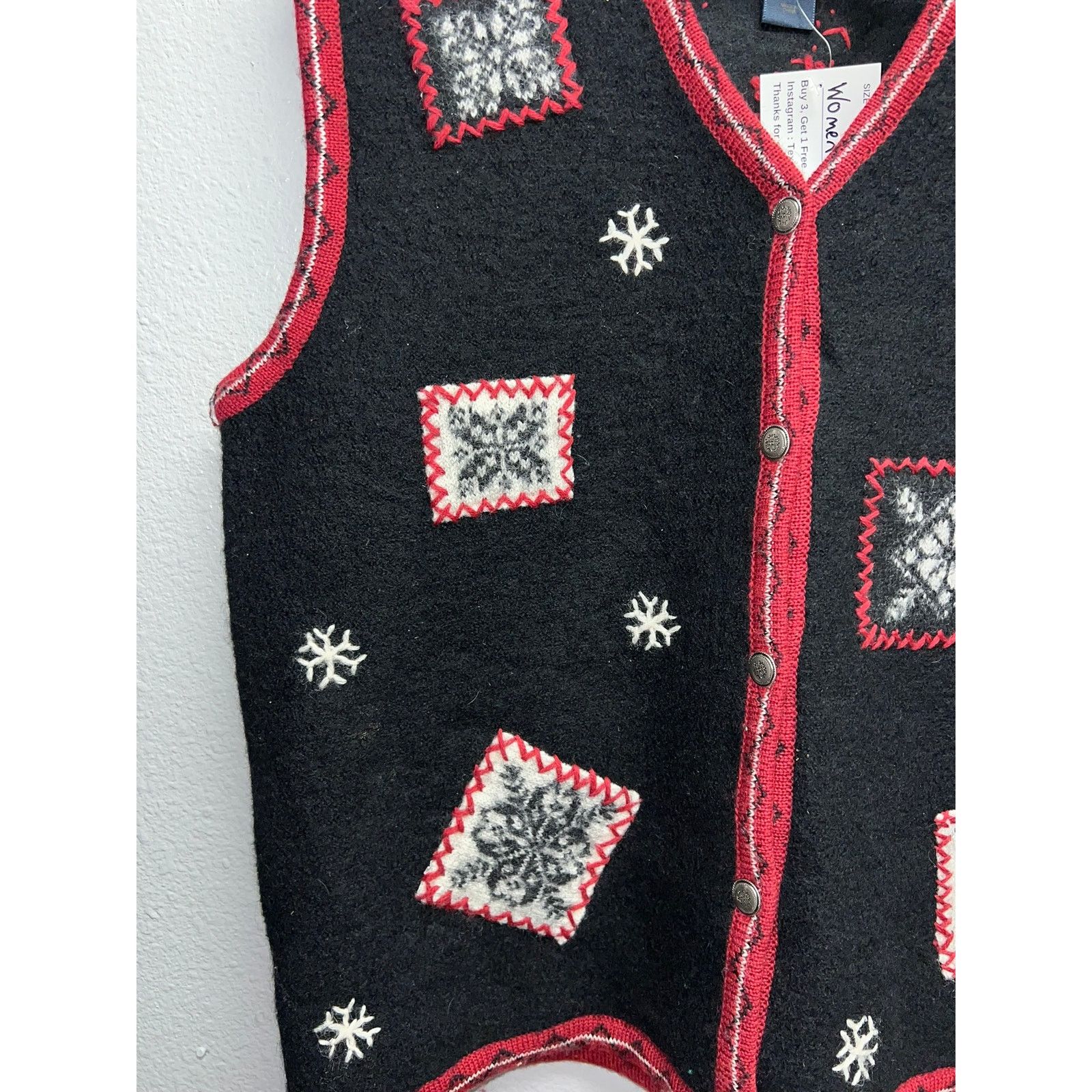Woolrich Woolen Mills Vintage Womens Woolrich Wool Vest Winter Christmas VTG L Size L / US 10 / IT 46 - 4 Thumbnail