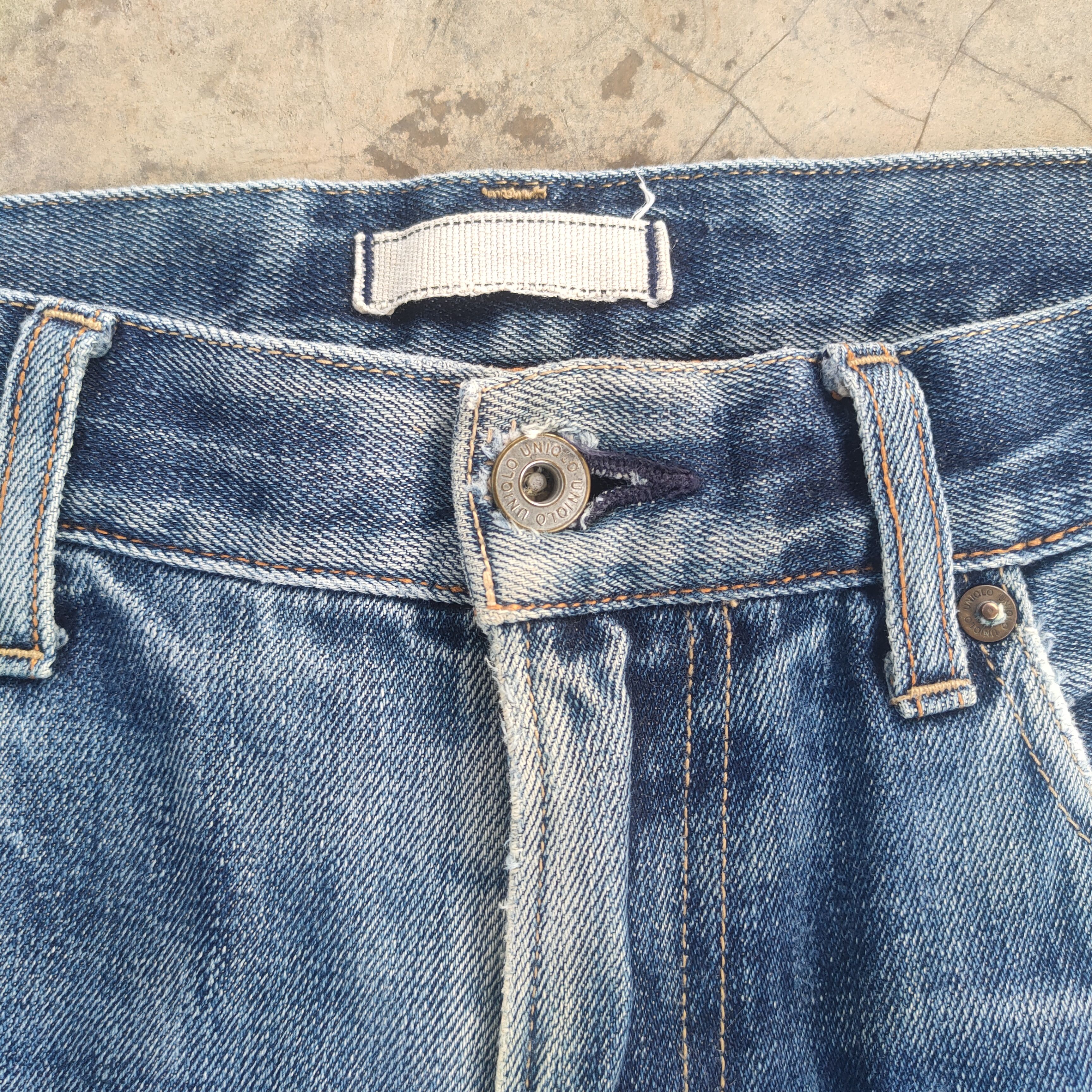 Japanese Brand Vintage japanese faded ripped jeans denim pants Size US 31 - 5 Thumbnail