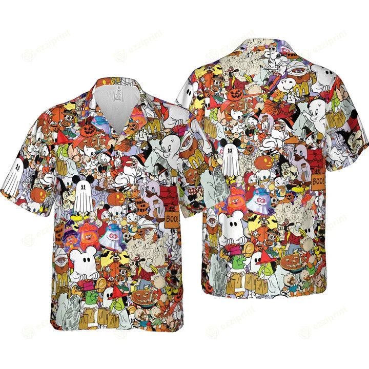 Other 70s 80s Ghouls Cartoon Halloween Hawaiian Shirt Size US L / EU 52-54 / 3 - 4 Thumbnail