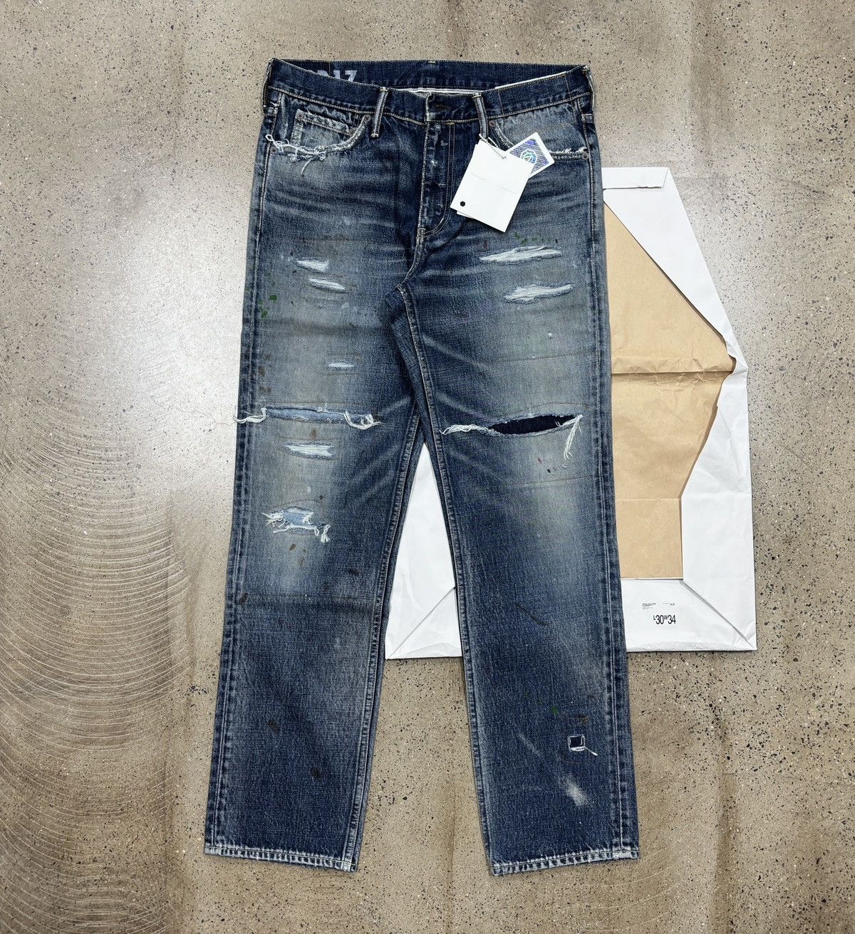 Visvim Visvim 19ss Social Sculpture 03 Damaged-17 03D17 Size US 34 / EU 50 - 1 Thumbnail