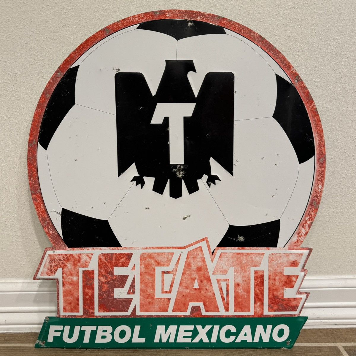 Other Tecate “Futbol Mexicano” 22x20in Tin Mexico Soccer Beer Sign Size ONE SIZE - 1 Thumbnail