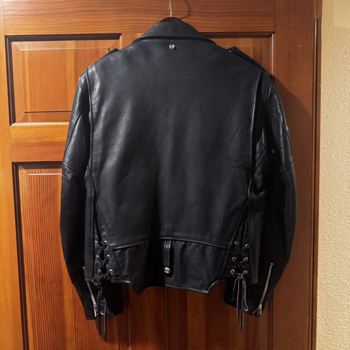 Schott MINT 1980s Schott Perfecto 125 Naked Cowhide Jacket -Size 42 Size US L / EU 52-54 / 3 - 2 Thumbnail