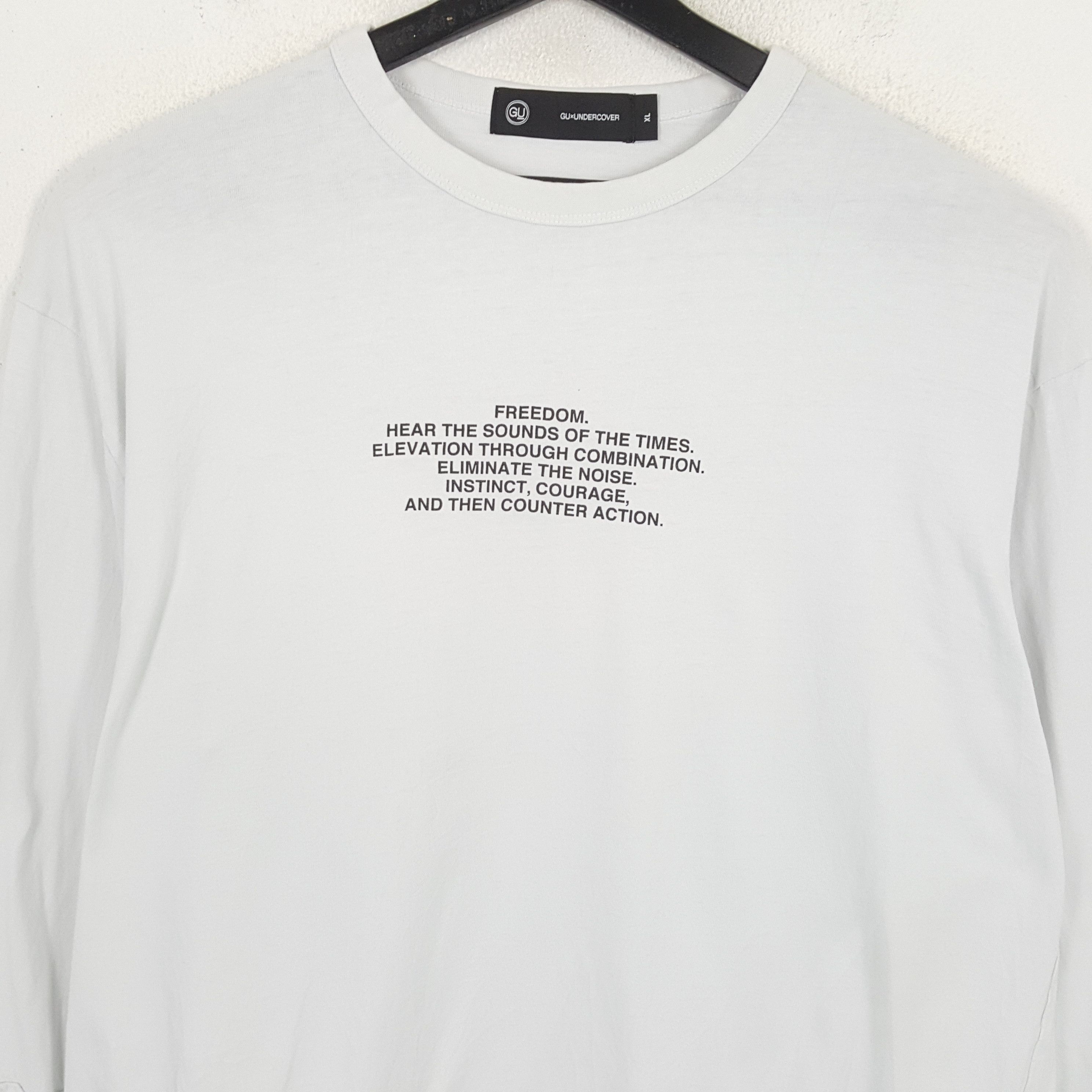 GU × Undercover × Vintage GU x UNDERCOVER Japanese Brand Streetwear Style Tshirt Size US XL / EU 56 / 4 - 4 Thumbnail