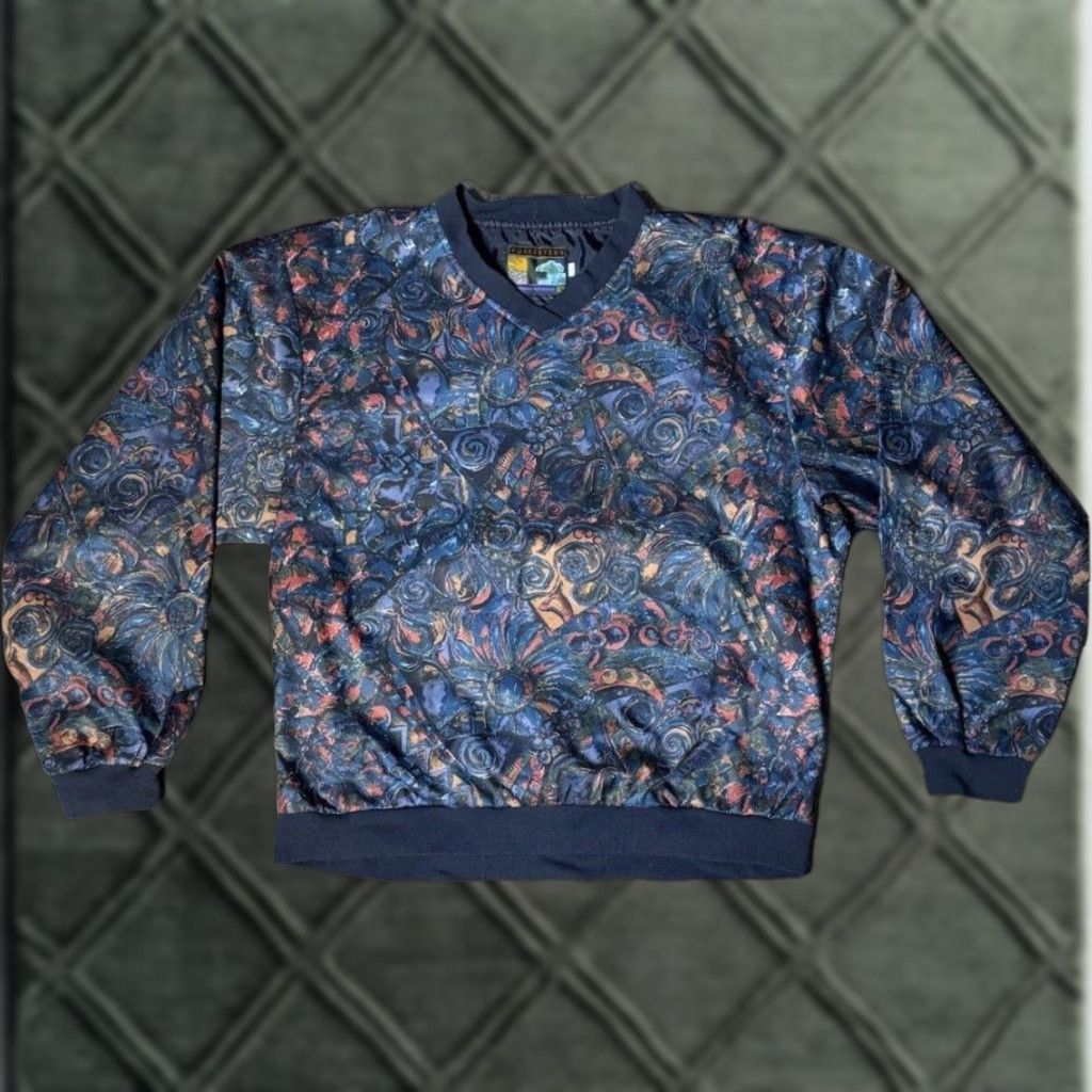 Vintage VINTAGE Forrester’s Outerwear Windbreaker Jacket Plaid Nylon S Blue Unisex Adults Pullover Golf Windbreaker Size Small Size S / US 4 / IT 40 - 1 Thumbnail