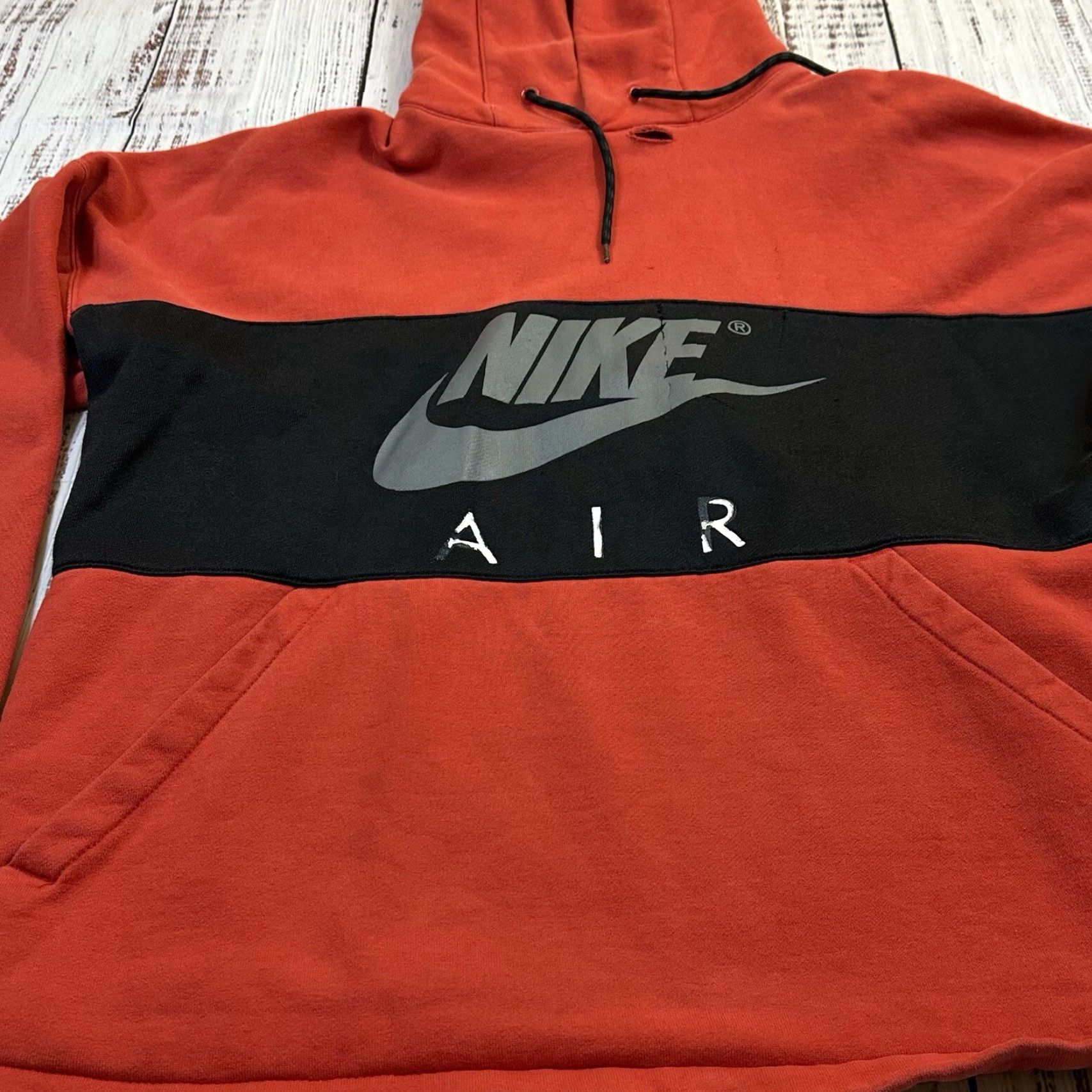 Nike Nike Air Hoodie Men XL Red and Black Logo Swoosh Graphic Pullover Sweatshirt All Seasons Size US XL / EU 56 / 4 - 4 Thumbnail