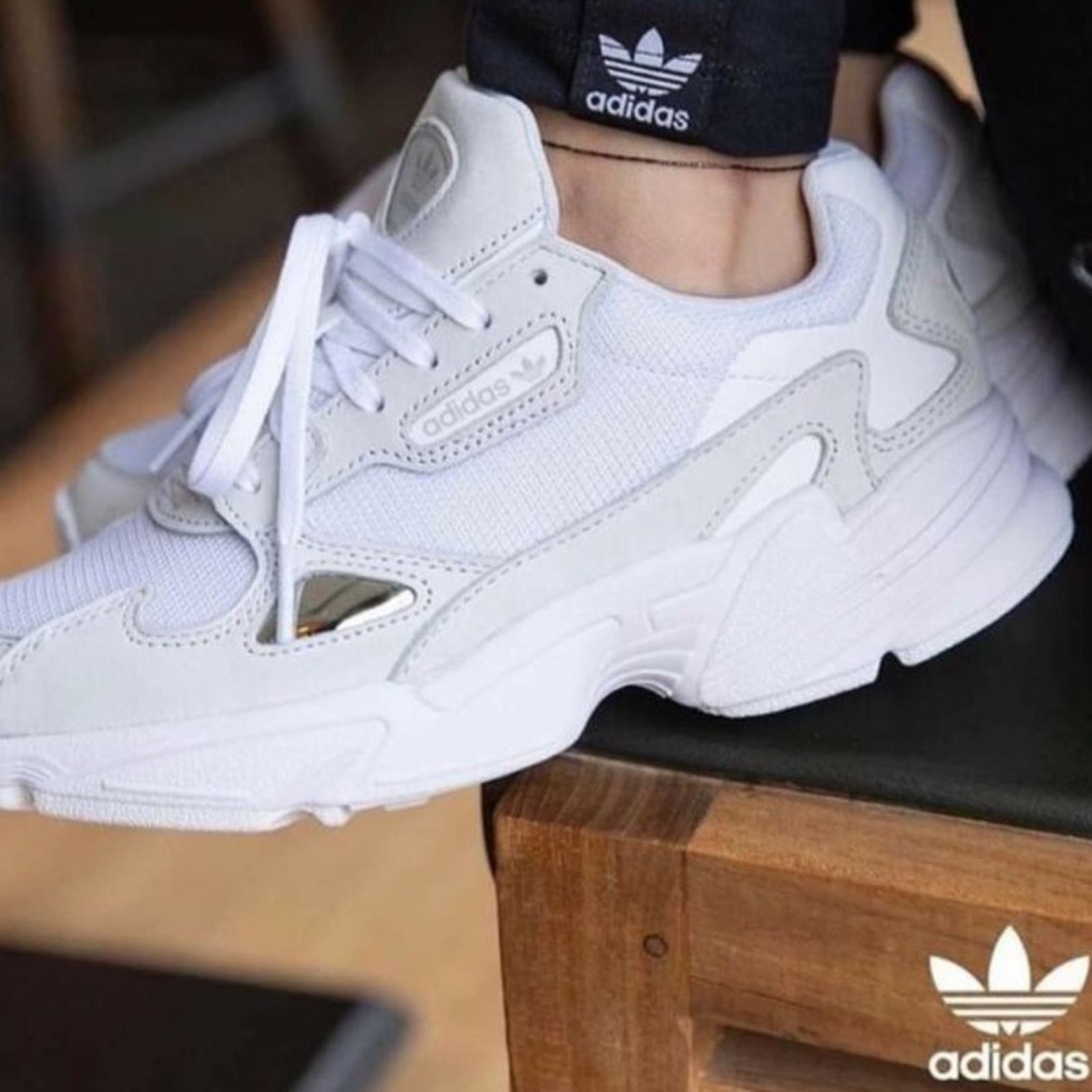 Adidas Adidas Falcon Chunky Trainer Sneakers White Size 7 Size US 7 / IT 37 - 2 Thumbnail
