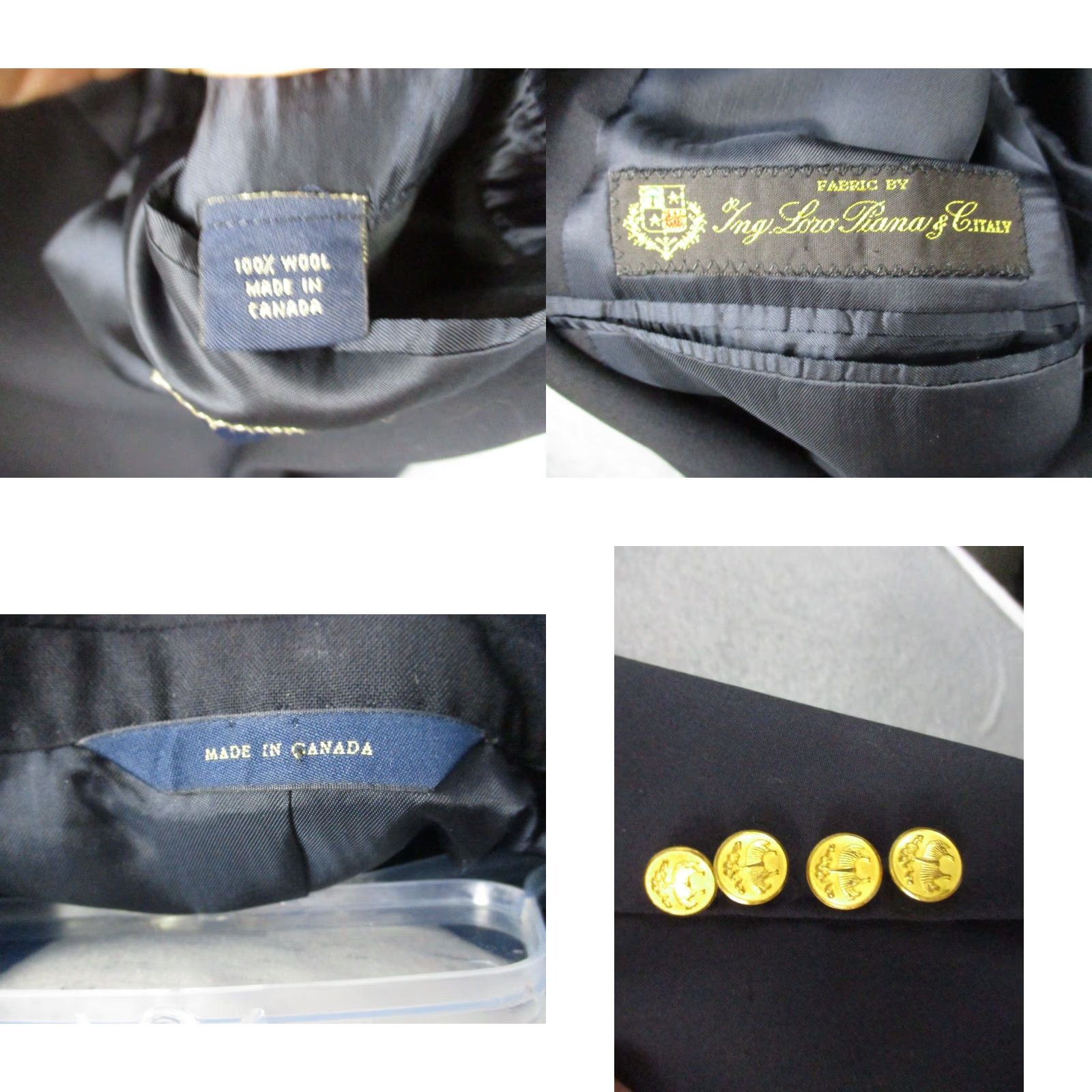 Brooks Brothers VINTAGE Brooks Brothers Brooksease Black Wool Blazer Mens 46 Sport Coat Notch Lapel Size 46R - 8 Thumbnail