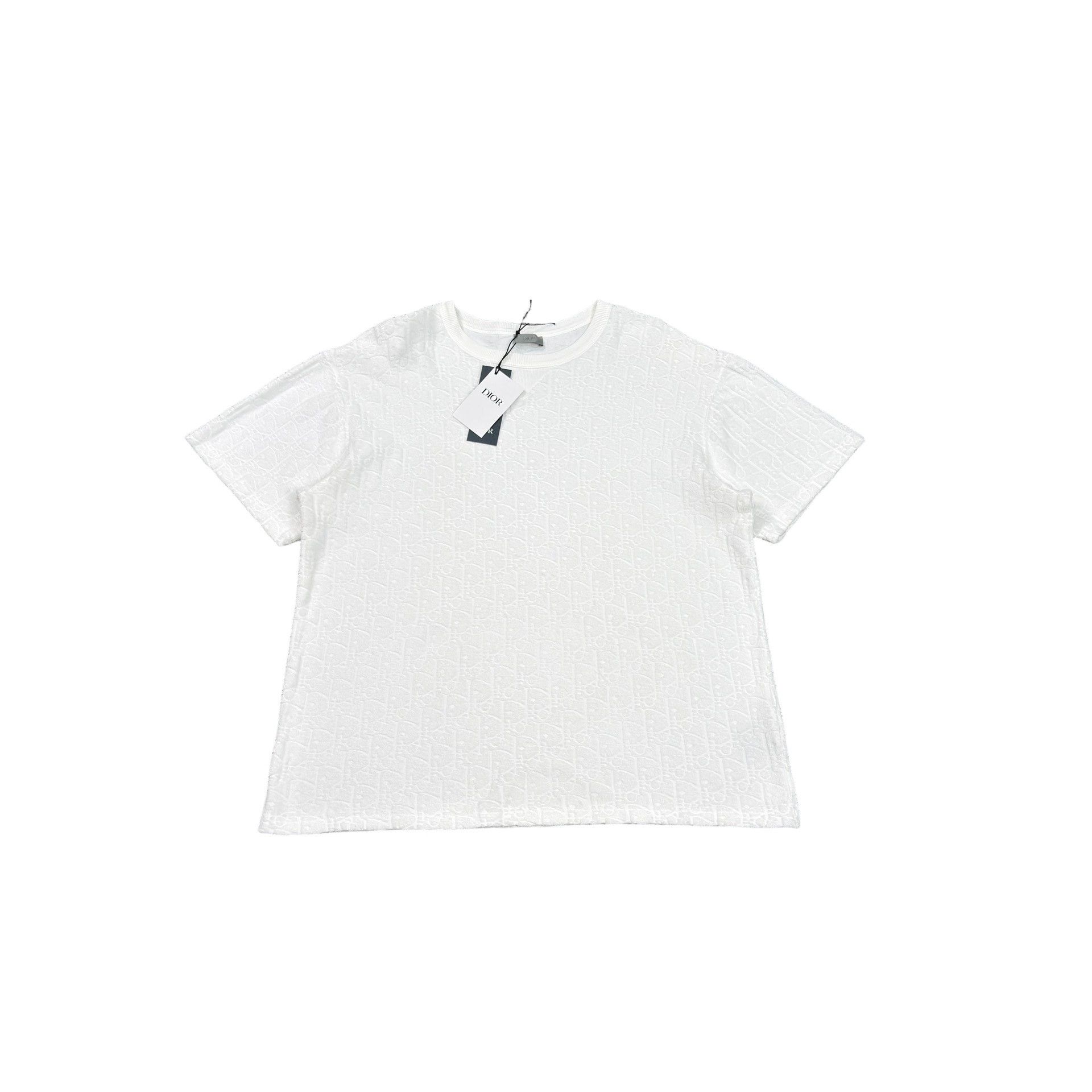 Dior Dior Oblique Terry Cotton T-Shirt XL Size US XL / EU 56 / 4 - 1 Thumbnail