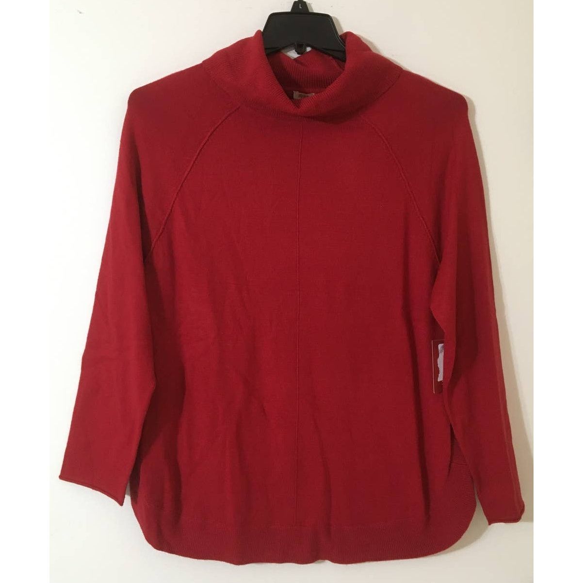 Other NWT Reba Large Red Turtleneck Cowl Neck Sweater Size L / US 10 / IT 46 - 1 Thumbnail