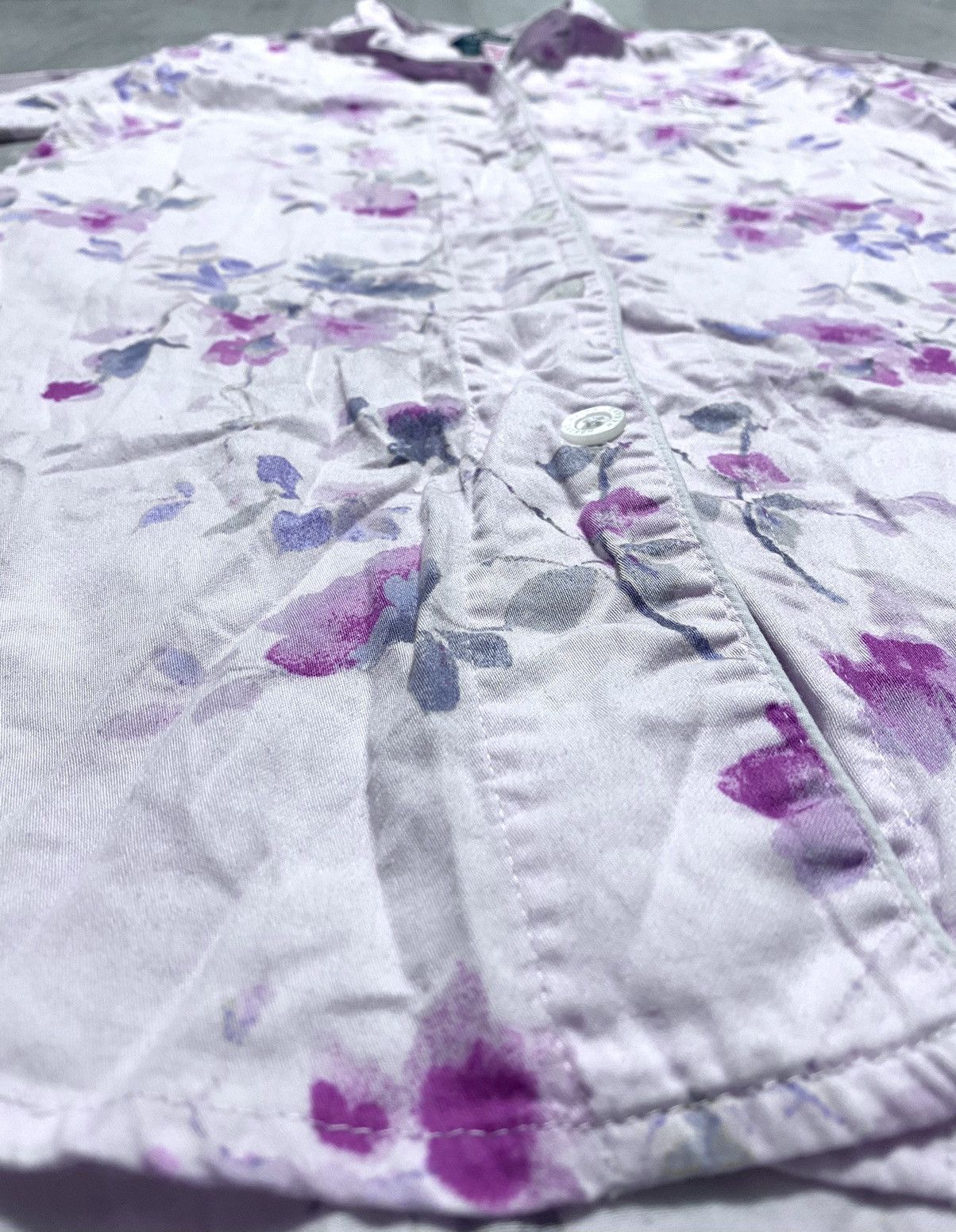 Lauren Ralph Lauren Vintage Ralph Lauren Floral Flower Print Long Shirt Dress Size XS / US 0-2 / IT 36-38 - 7 Thumbnail
