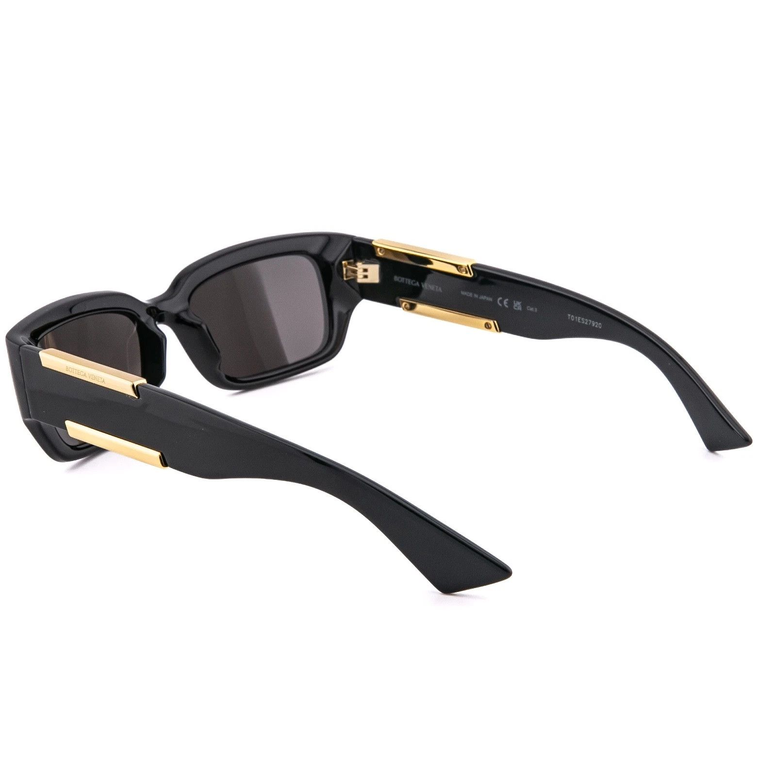 Bottega Veneta BOTTEGA VENETA 1406 BV1406S DASH Square Black Sunglass 001 Size ONE SIZE - 4 Thumbnail