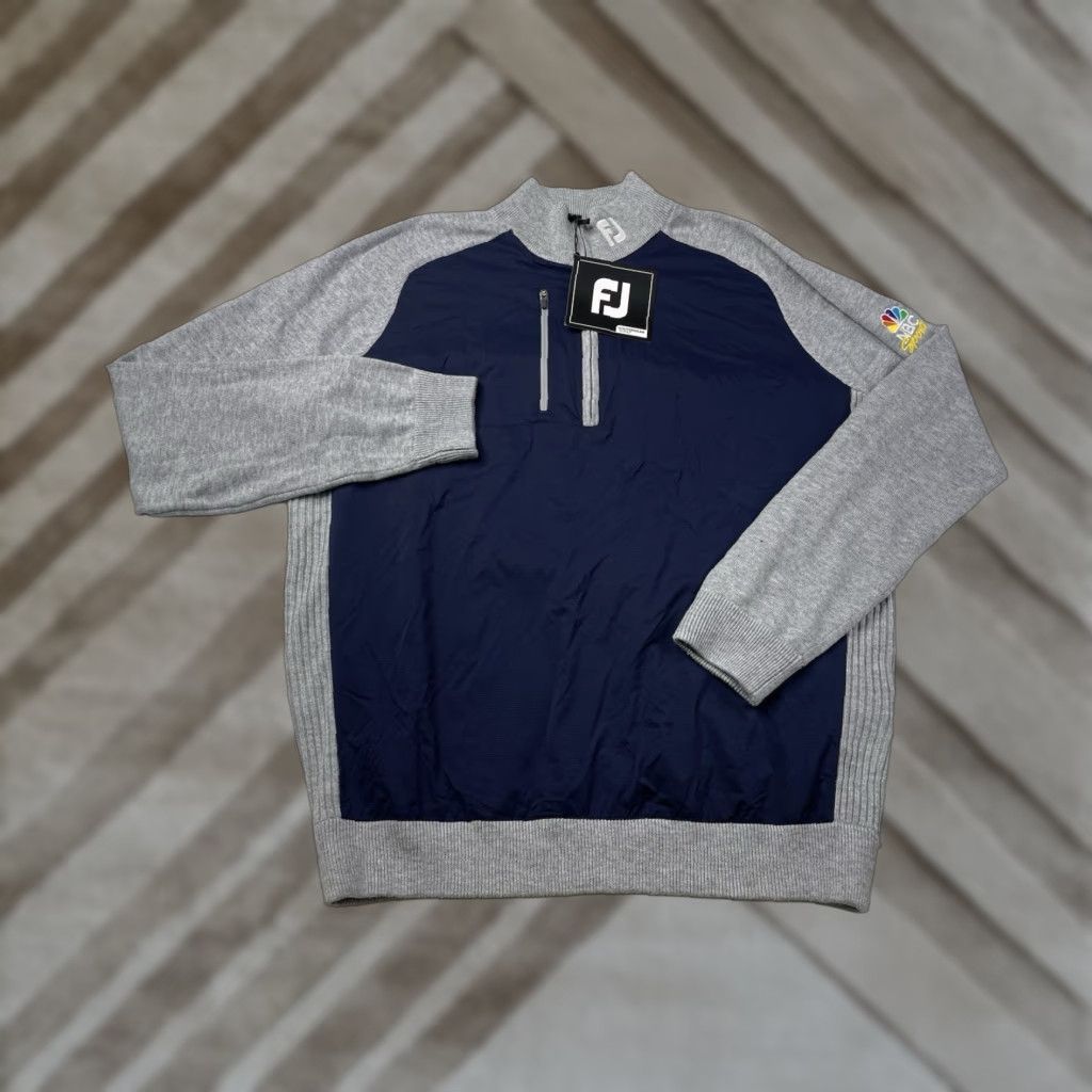 Footjoy NWT FootJoy Sweater Men’s Small Merino Wool Hybrid 1/4 Zip NBC Sports Multicolor 1/4 Zip Pullover Sports Men S Size US S / EU 44-46 / 1 - 1 Thumbnail