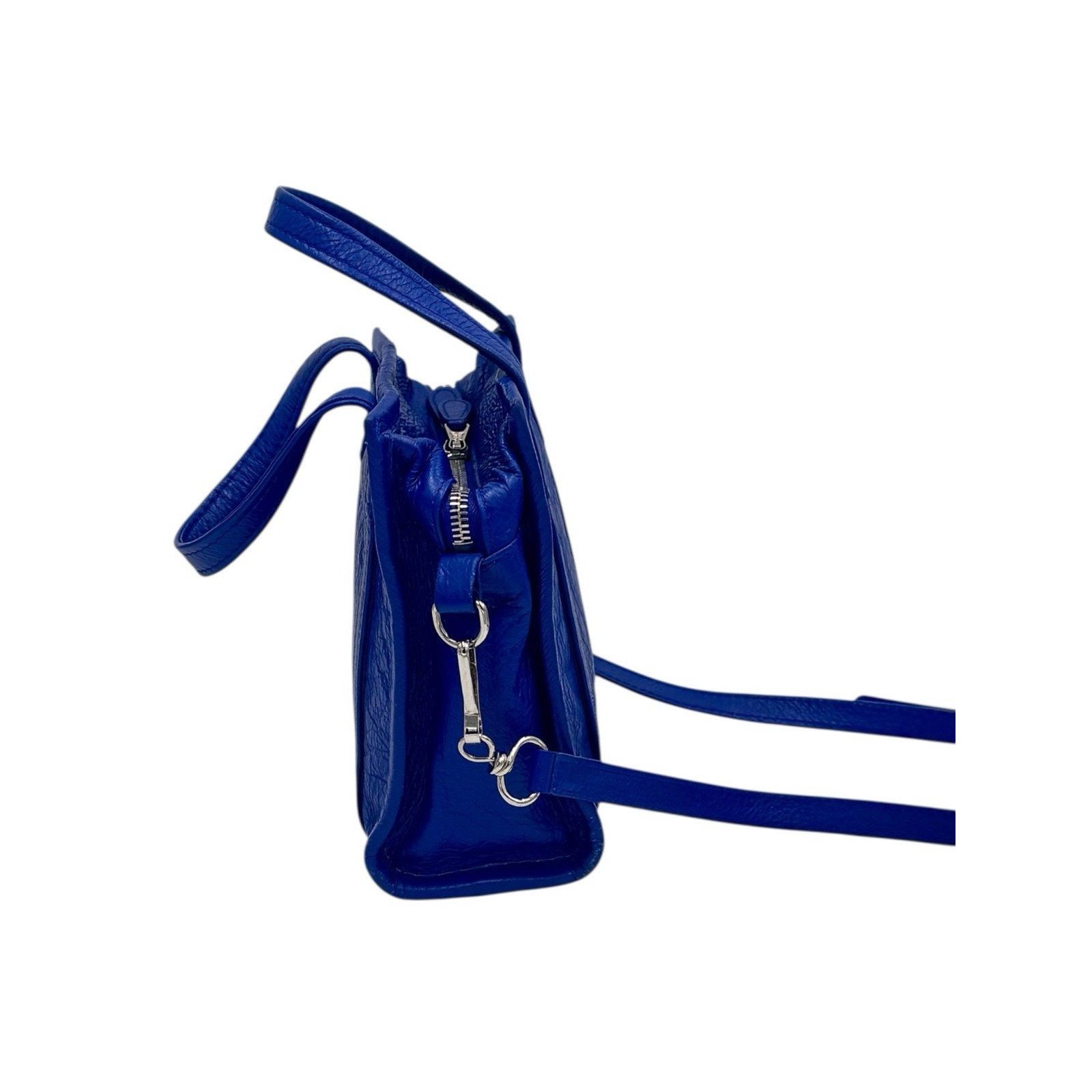 Balenciaga Bazar Shoulder Handbag Goatskin Blue Size Mini Authentic Size ONE SIZE - 8 Thumbnail