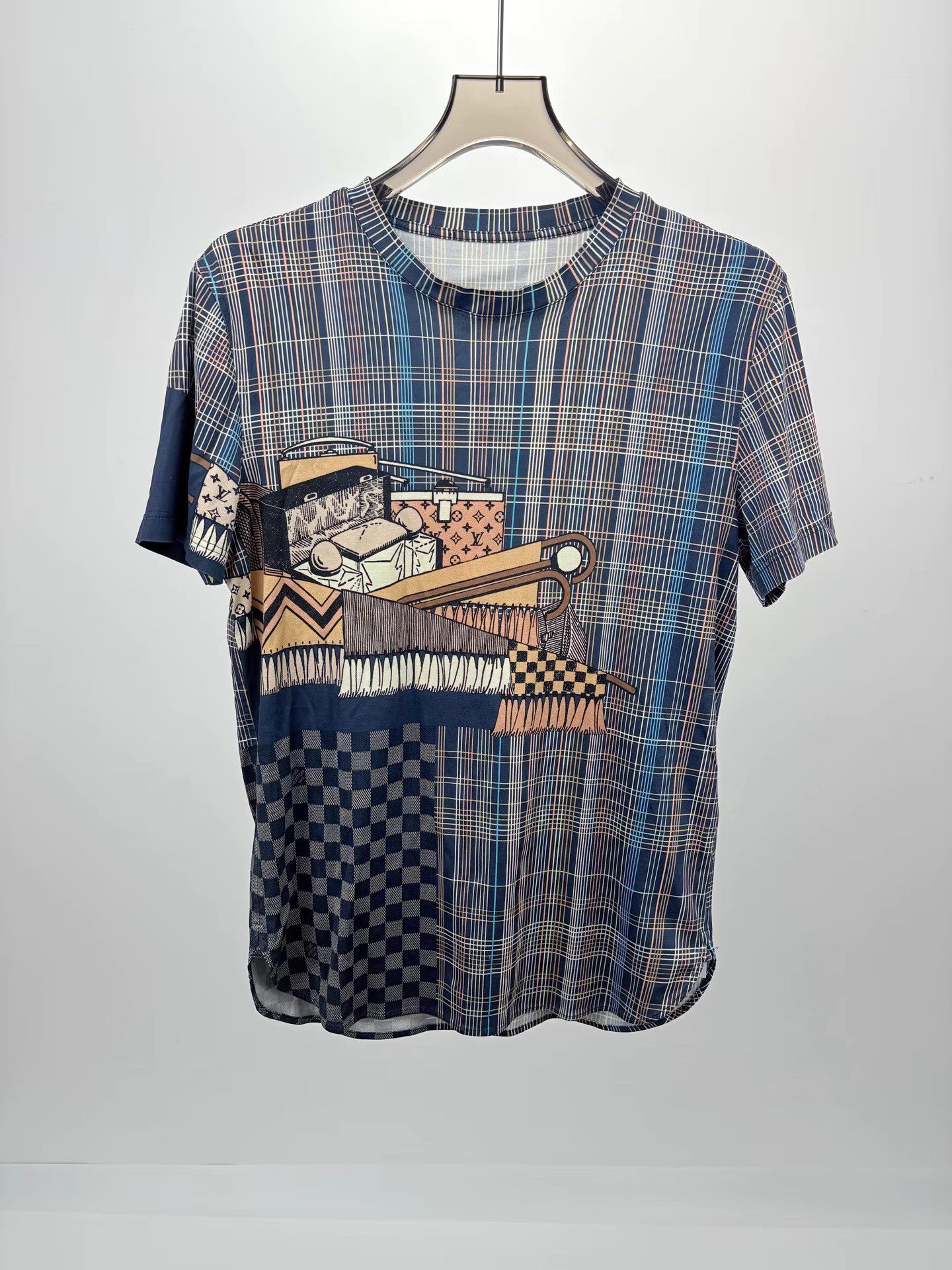 Louis Vuitton LOUIS VUITTON LV Trunk Checkerboard Short Sleeve K1 Size US S / EU 44-46 / 1 - 1 Thumbnail