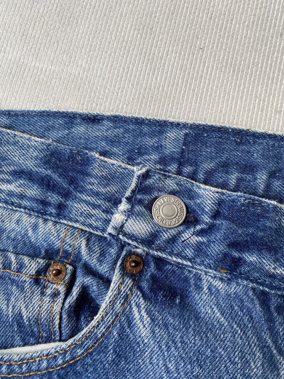 Levi's × Vintage 1990s - Levi’s 501 X The Garment Reconstruct Denim Size US 32 / EU 48 - 17 Thumbnail