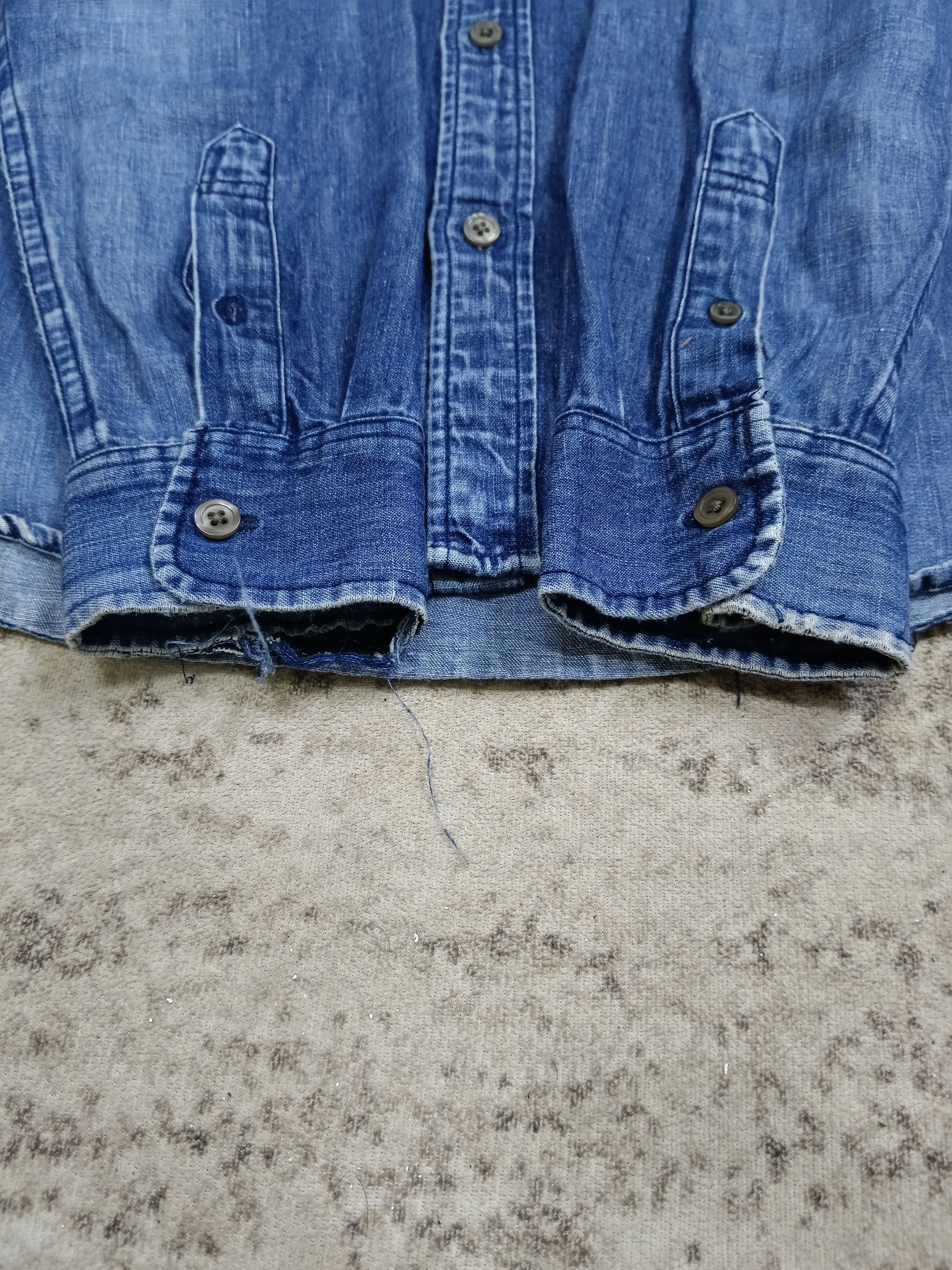 Supreme 0G🔥GRAIL DiSTRESSED DENIM SHIRT SUPREME Size US M / EU 48-50 / 2 - 10 Thumbnail
