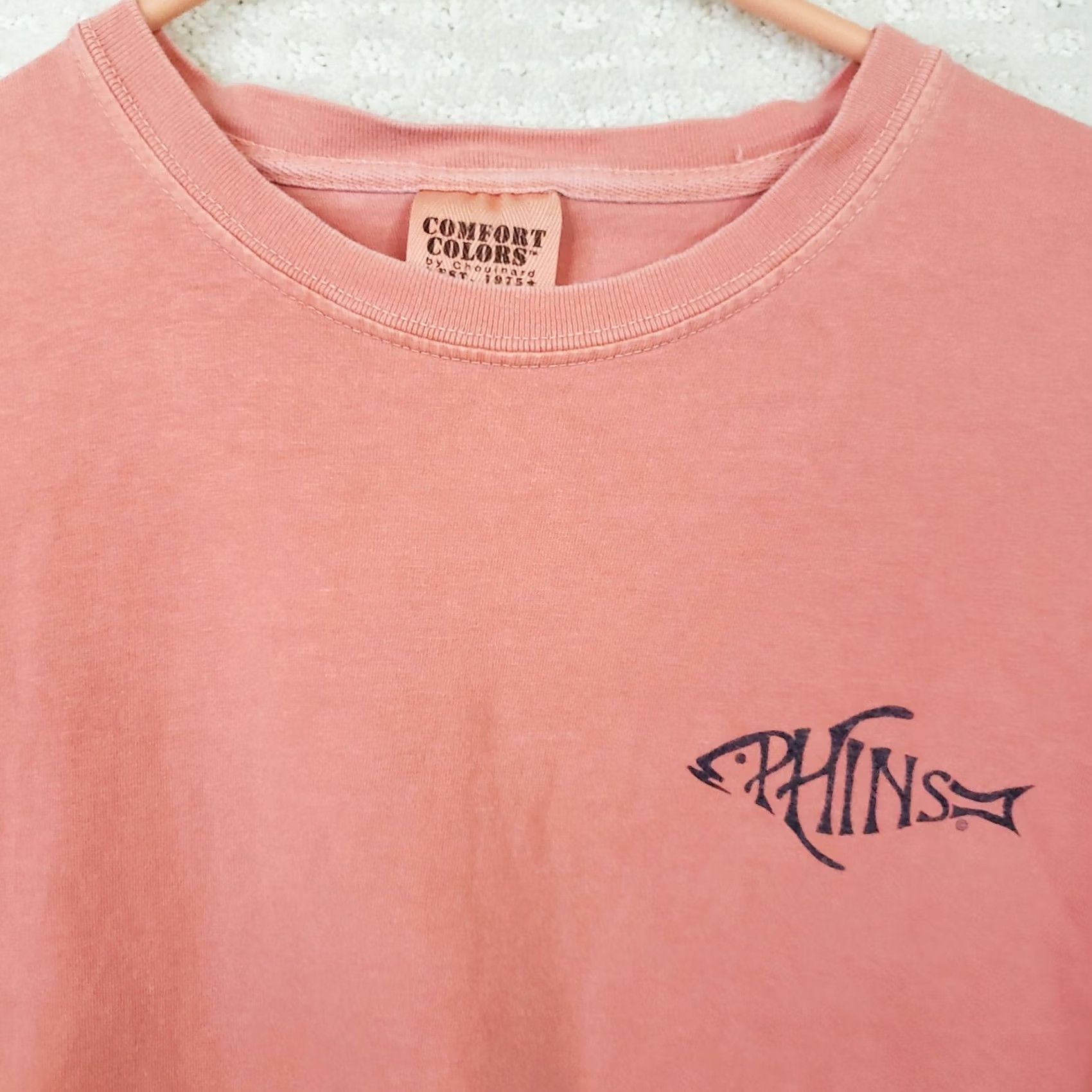 Shrimps Phins T-Shirt Shrimp Lowcountry Living Crewneck Short Sleeve Coral L Mens Size US L / EU 52-54 / 3 - 5 Thumbnail