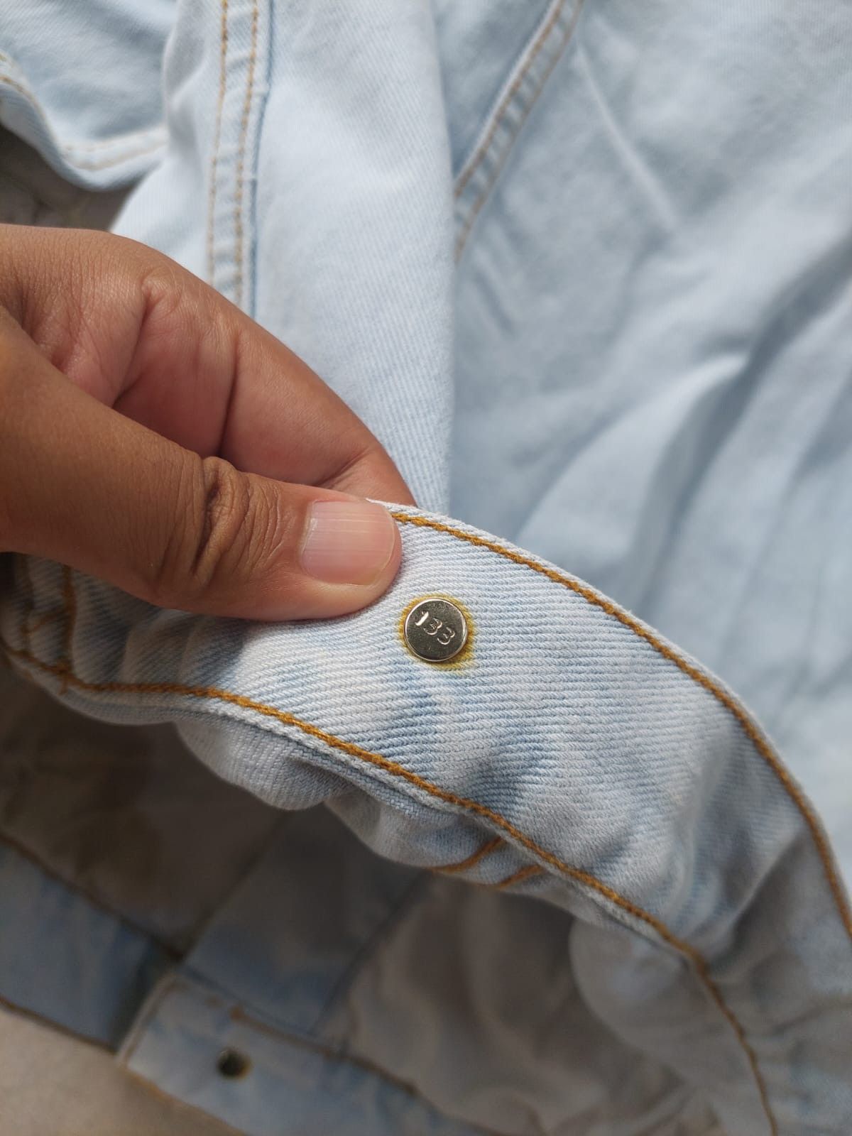Levi's Levis 505 Denim Jacket Light Wash Made in USA Size US XL / EU 56 / 4 - 8 Thumbnail