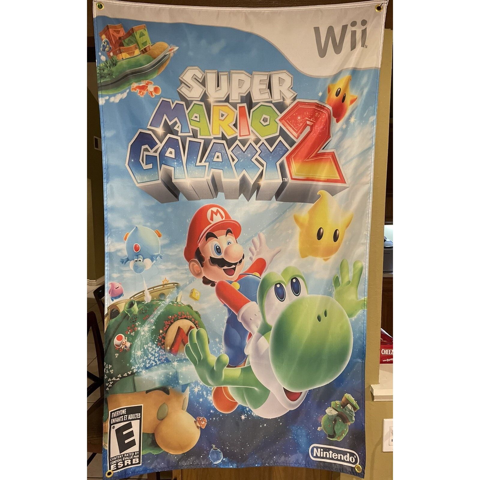 Nintendo Super Mario Galaxy 2 5ft Flag Banner Nintendo Wii 2010 Size ONE SIZE - 1 Thumbnail