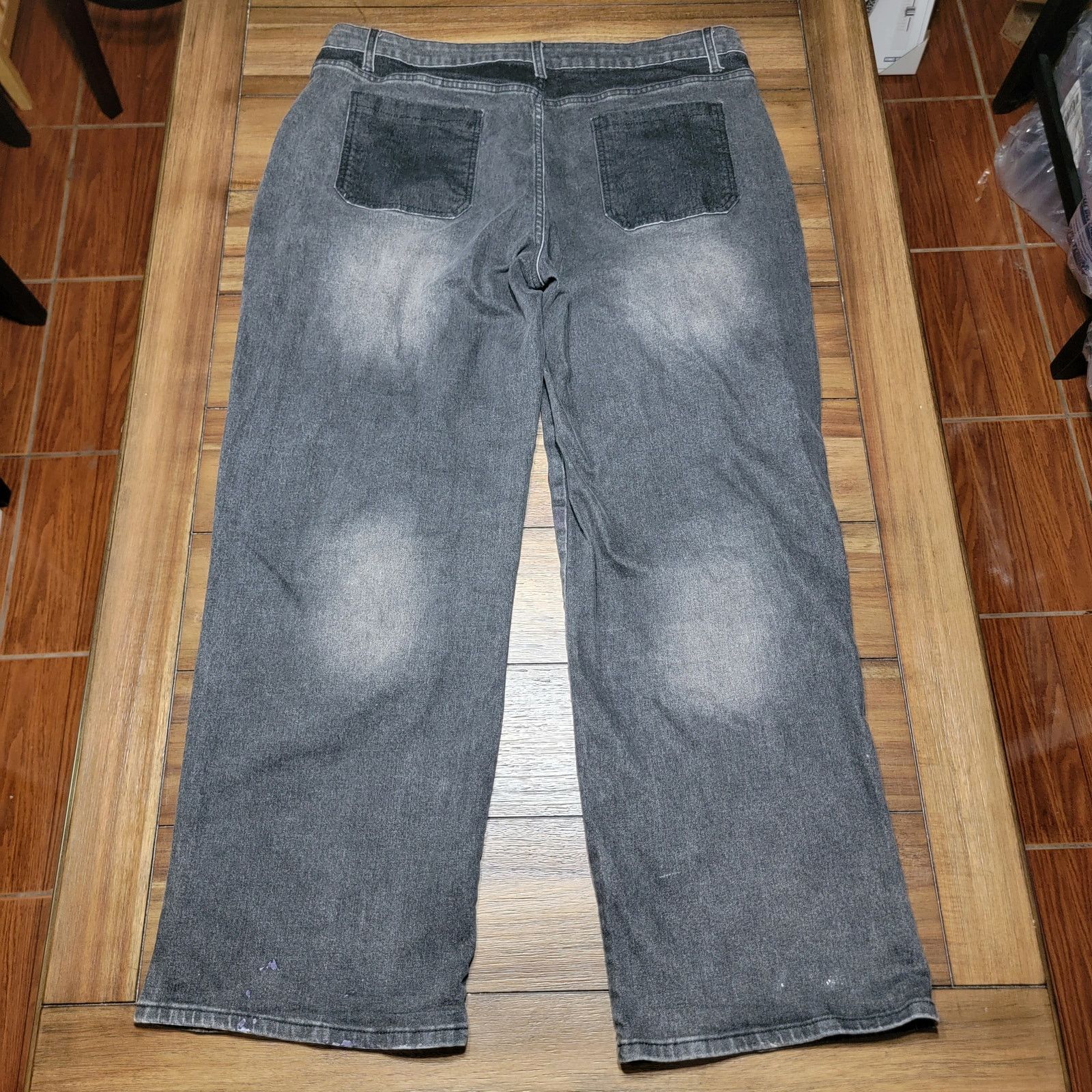 Hot Topic Hot Topic Black Wide Leg Jeans - Size 38W x 32L Size US 38 / EU 54 - 3 Thumbnail