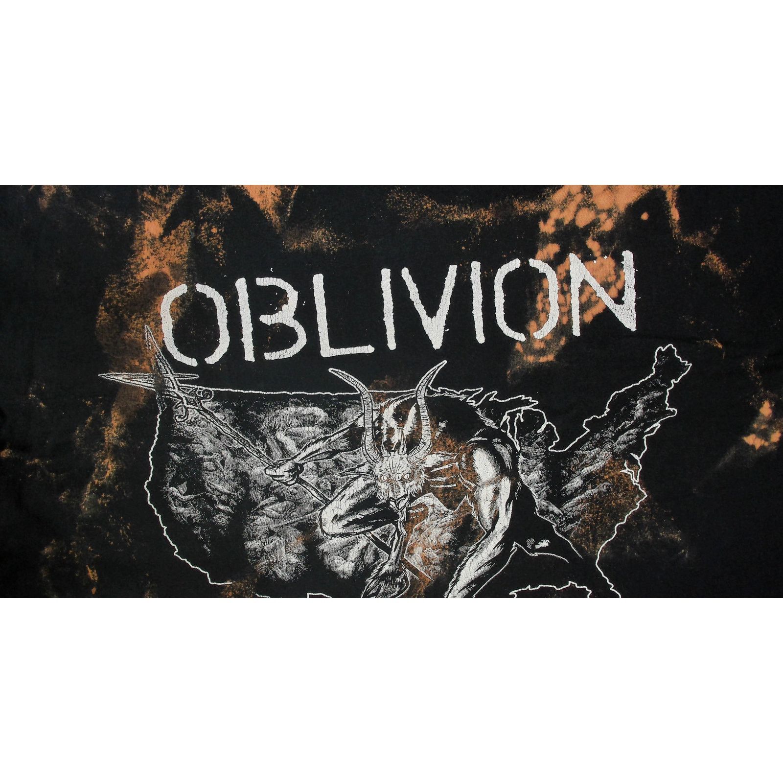 Gildan Oblivion Summer In Hell 2012 Bleach Dye Demon Shirt XL Size US XL / EU 56 / 4 - 9 Thumbnail