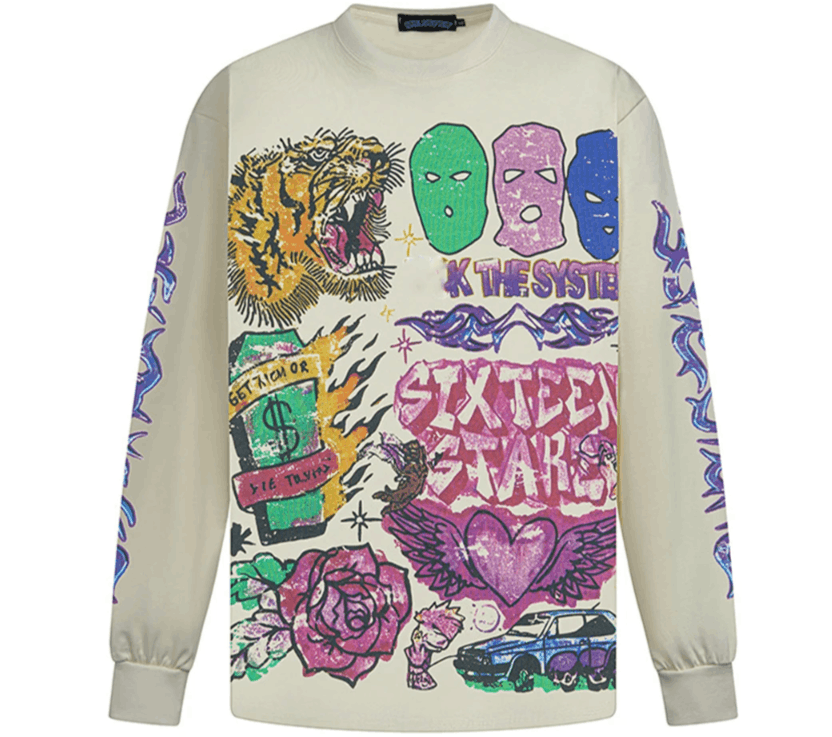 Japanese Brand Hip Hop Tshirts Long Sleeve Size US XL / EU 56 / 4 - 1 Thumbnail