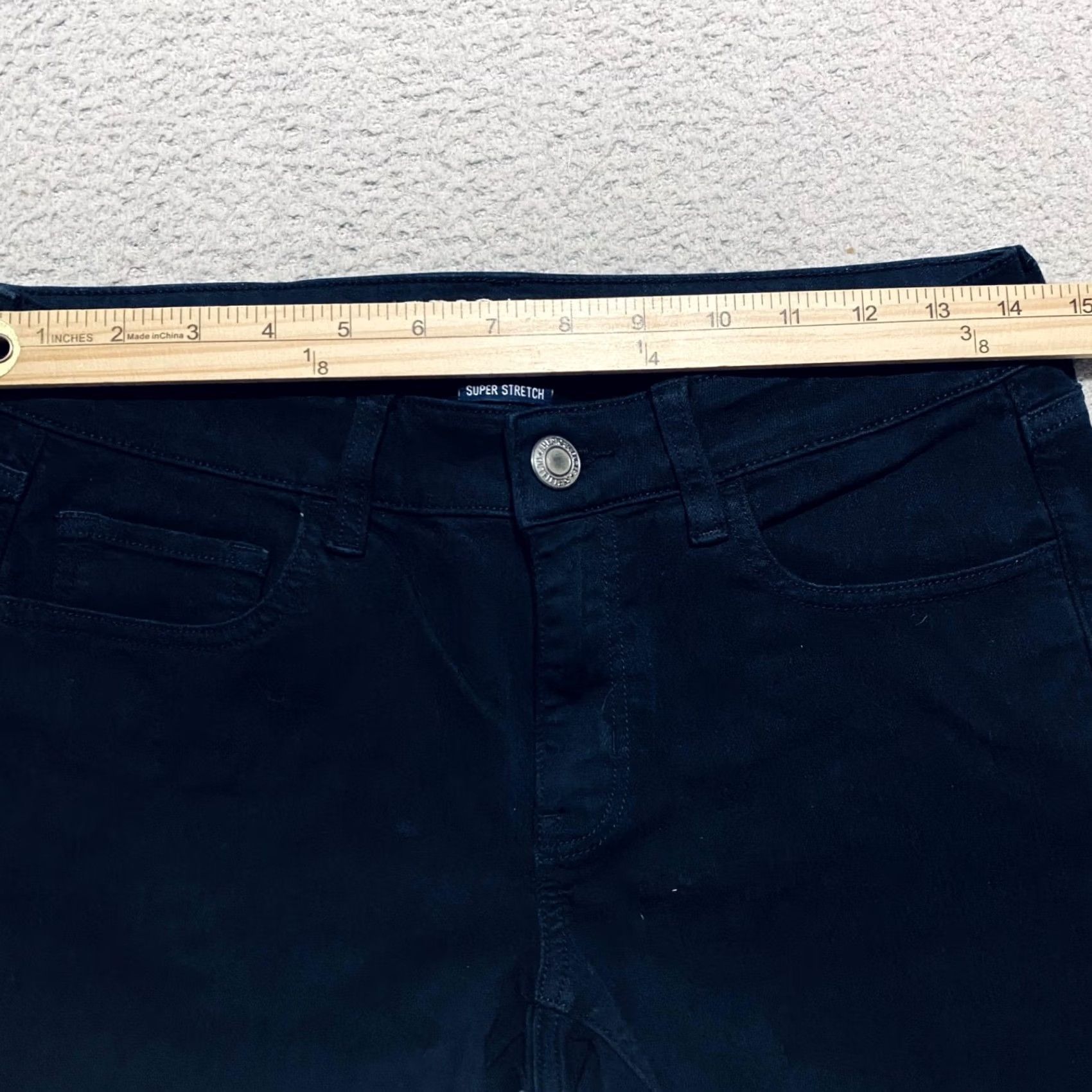 American Eagle Outfitters American Eagle Outfitters Shorts Bermuda Womens 6 Black Denim 5 in Inseam Stretch 5-Pocket Logo Cqb Regular Summer Size 28" / US 6 / IT 42 - 7 Thumbnail