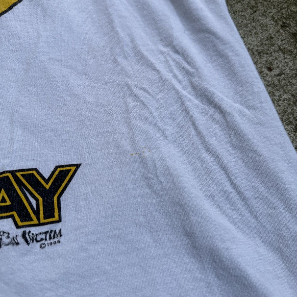 Fashion Victim 90s Have A Spacey Day Alien Shirt Thrashed Faded ERD Grunge Size US XL / EU 56 / 4 - 16 Thumbnail