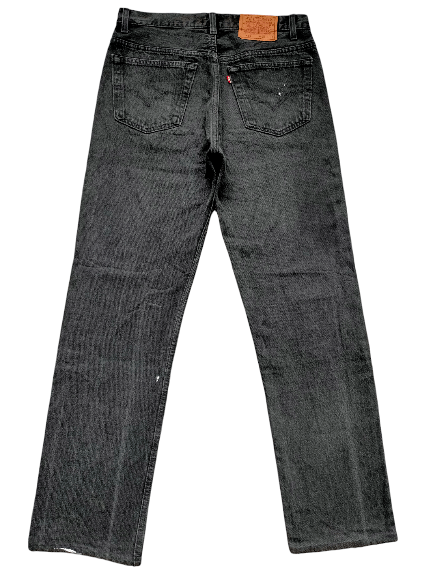 Levi's Vintage 80s-90s Levis Super Black Usa Painted Denim Size US 32 / EU 48 - 2 Thumbnail