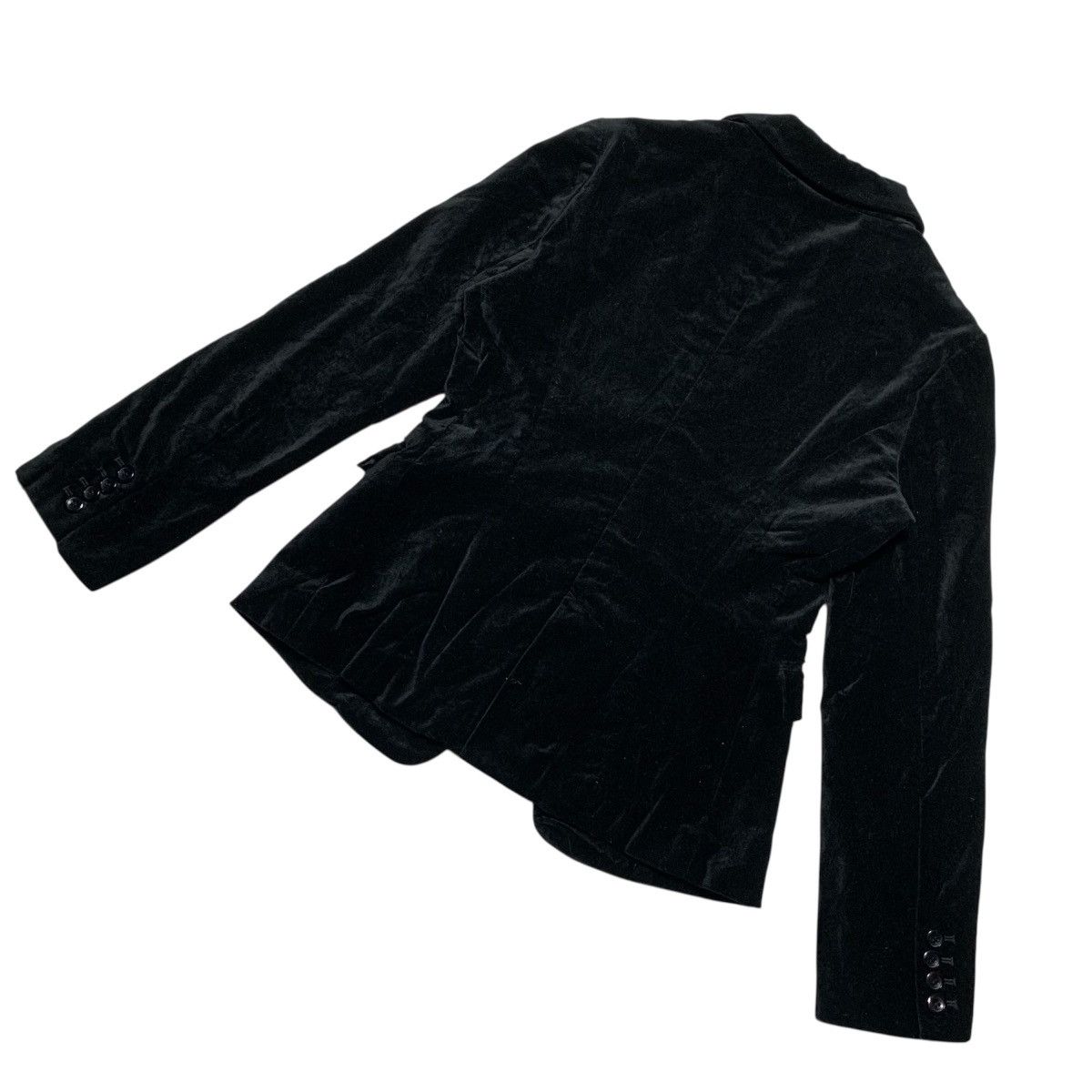 Japanese Brand × Vintage Vtg 90s Cecil McBee Velvet Formal Blazer Black Size US S / EU 44-46 / 1 - 8 Thumbnail
