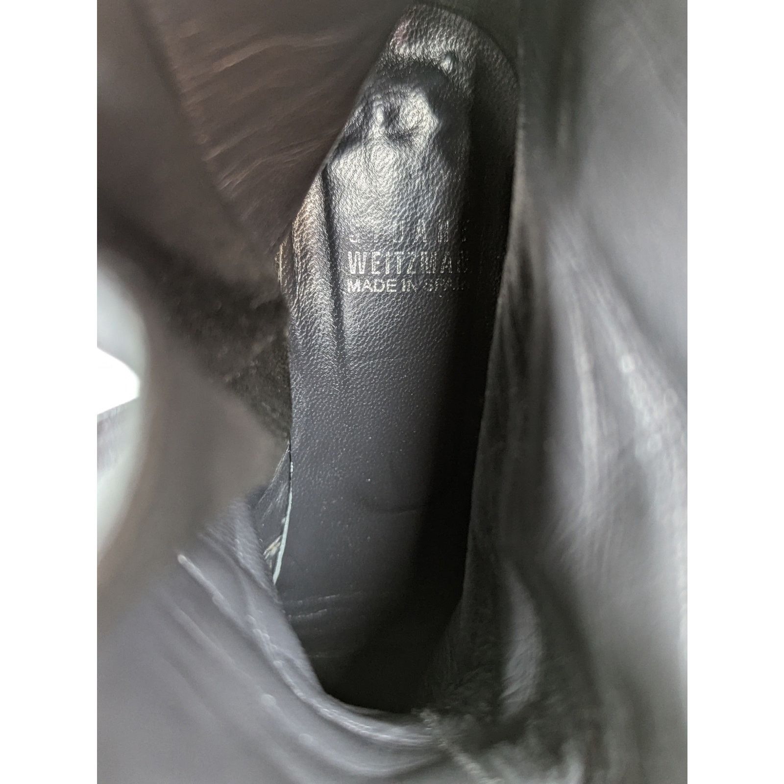 Stuart Weitzman Chelsea black heeled ankle buckle boots moto sz 7 Size US 7 / IT 37 - 8 Thumbnail