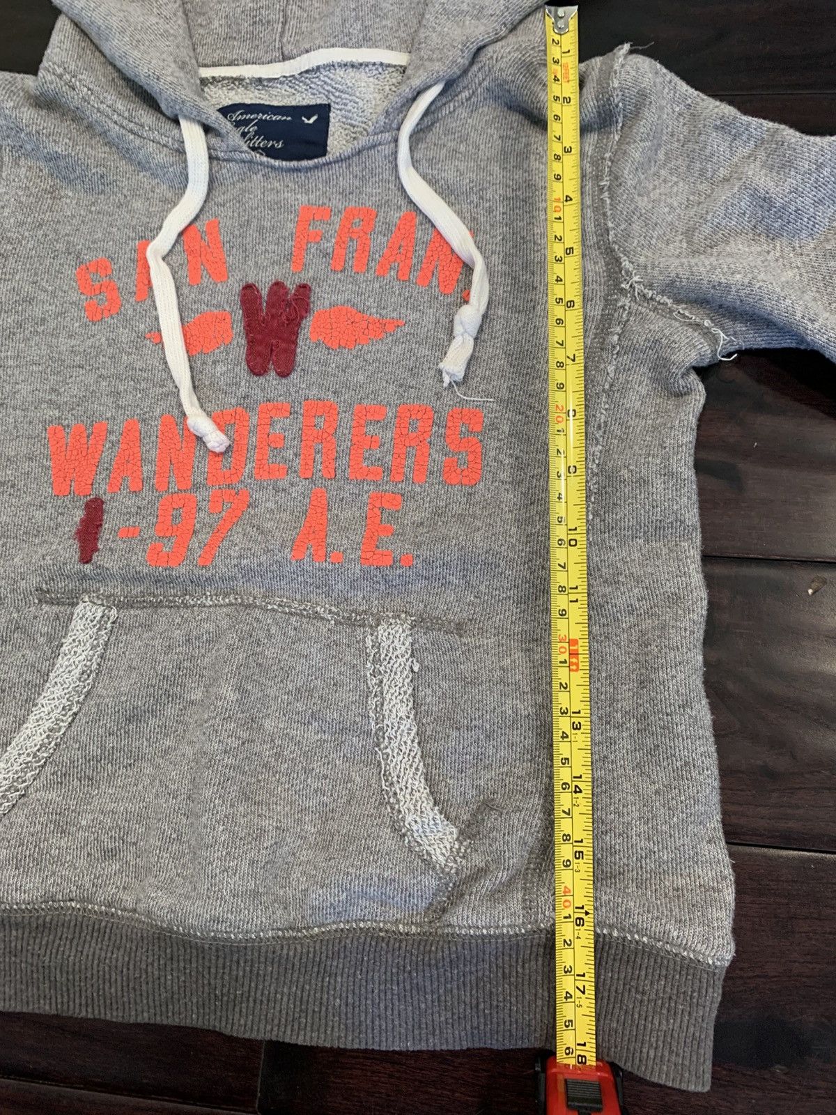 American Eagle Outfitters American Eagle Women’s Med Grey Hoodie San Fran Wonders Size XS / US 0-2 / IT 36-38 - 7 Thumbnail