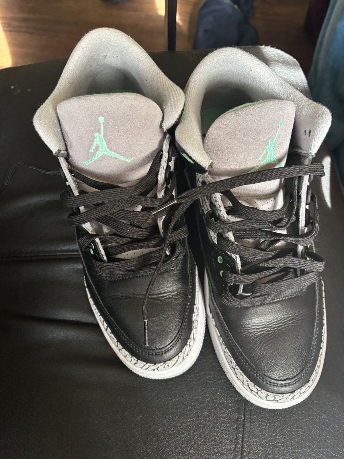 Jordan Brand Black/green cement 3s Jordan Size US 10 / EU 43 - 1 Thumbnail