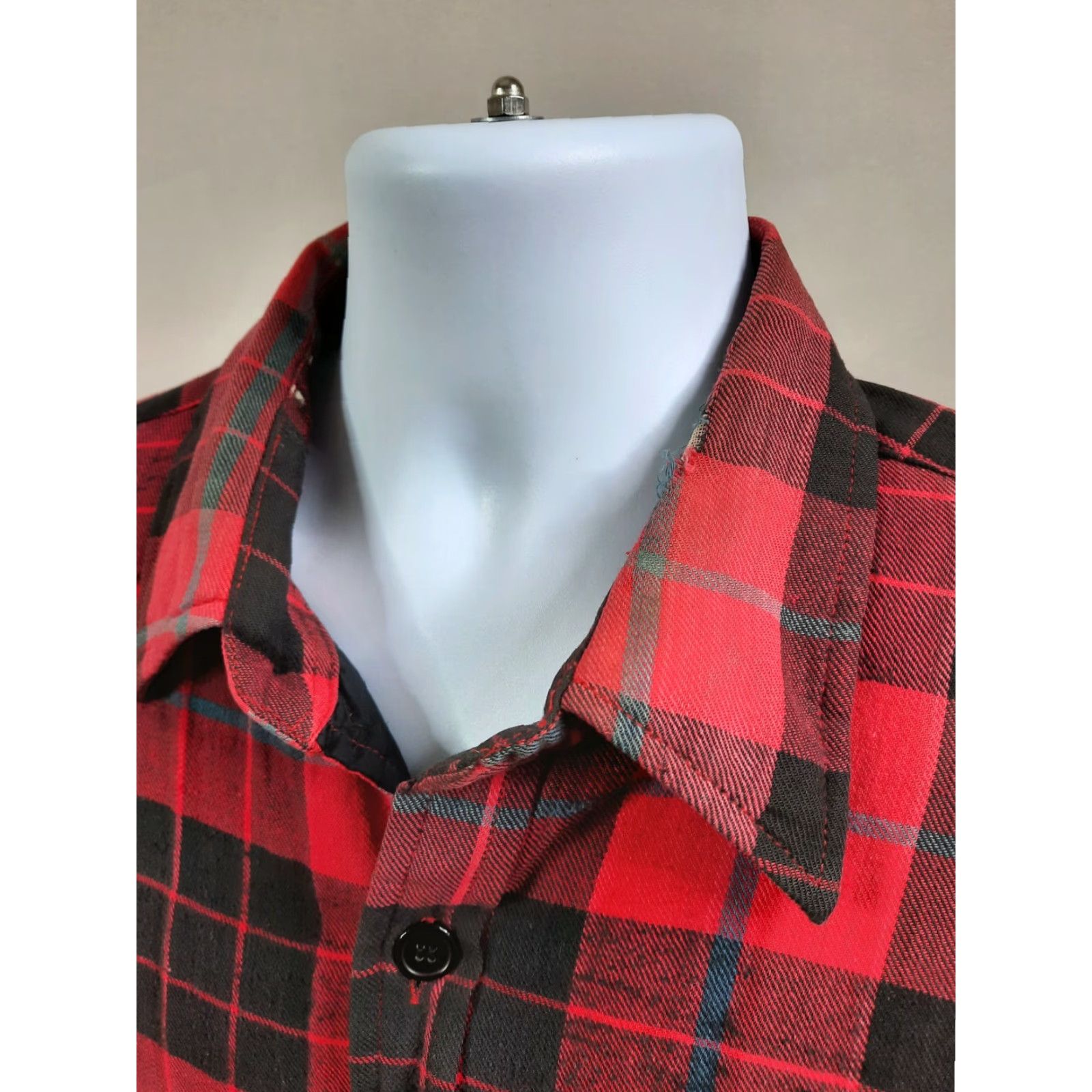 Vintage VINTAGE Woodland Flannel Quilt Lined Jacket Coat Shirt Red Mens XL Rockabilly Size US XL / EU 56 / 4 - 6 Thumbnail