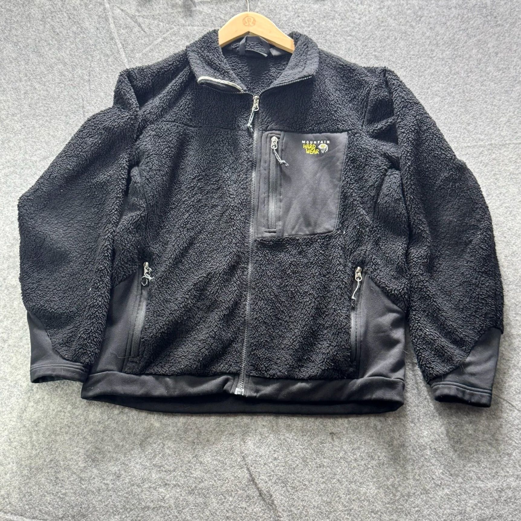 Mountain Hardwear Mountain Hardwear Jacket Womens Large Black Sherpa Fleece Full Zip Hiking Warm Winter Size L / US 10 / IT 46 - 3 Thumbnail
