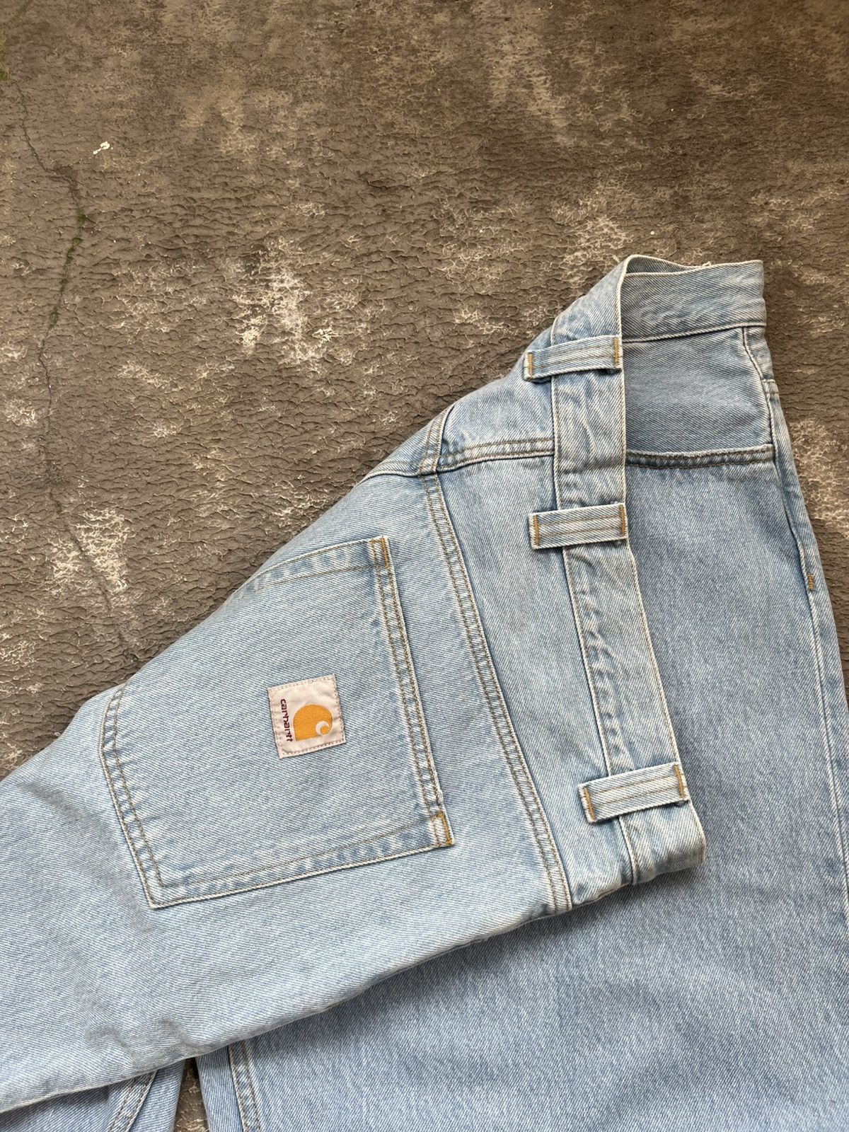 Carhartt Carhartt WIP Brandon Pants - Blue Stone Bleached Size US 35 - 5 Thumbnail