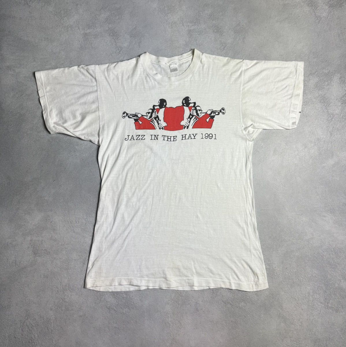 Band Tees Vintage Jazz In The Hay 1991 Festival T-Shirt Size US L / EU 52-54 / 3 - 1 Thumbnail