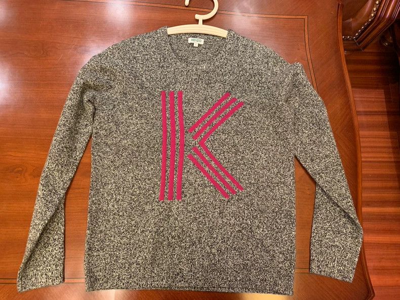Kenzo KENZO Letter sweater Size US L / EU 52-54 / 3 - 1 Thumbnail