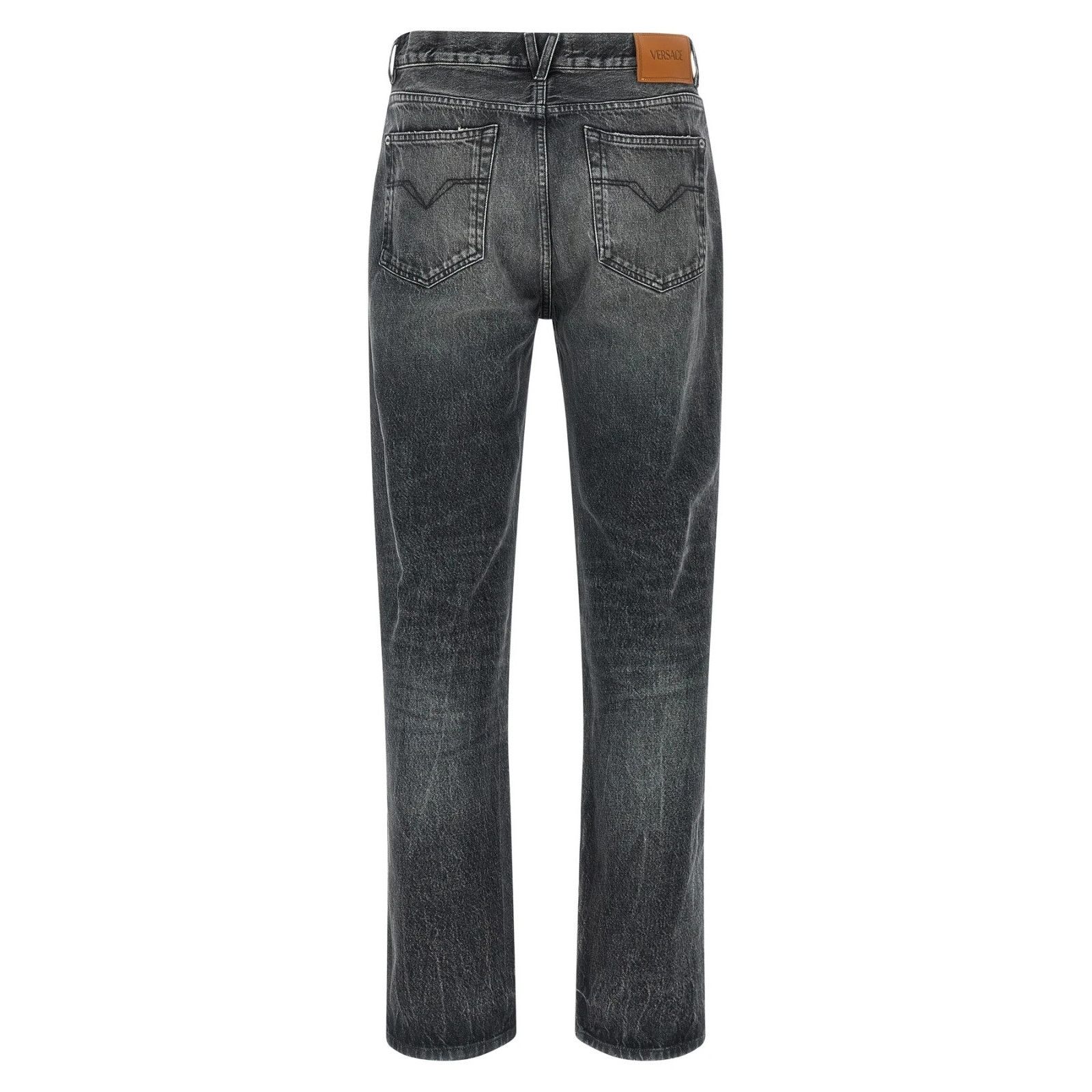 Versace VERSACE Biggie Gray Denim Jeans New & Authentic (Men's size: Size US 36 / EU 52 - 2 Thumbnail