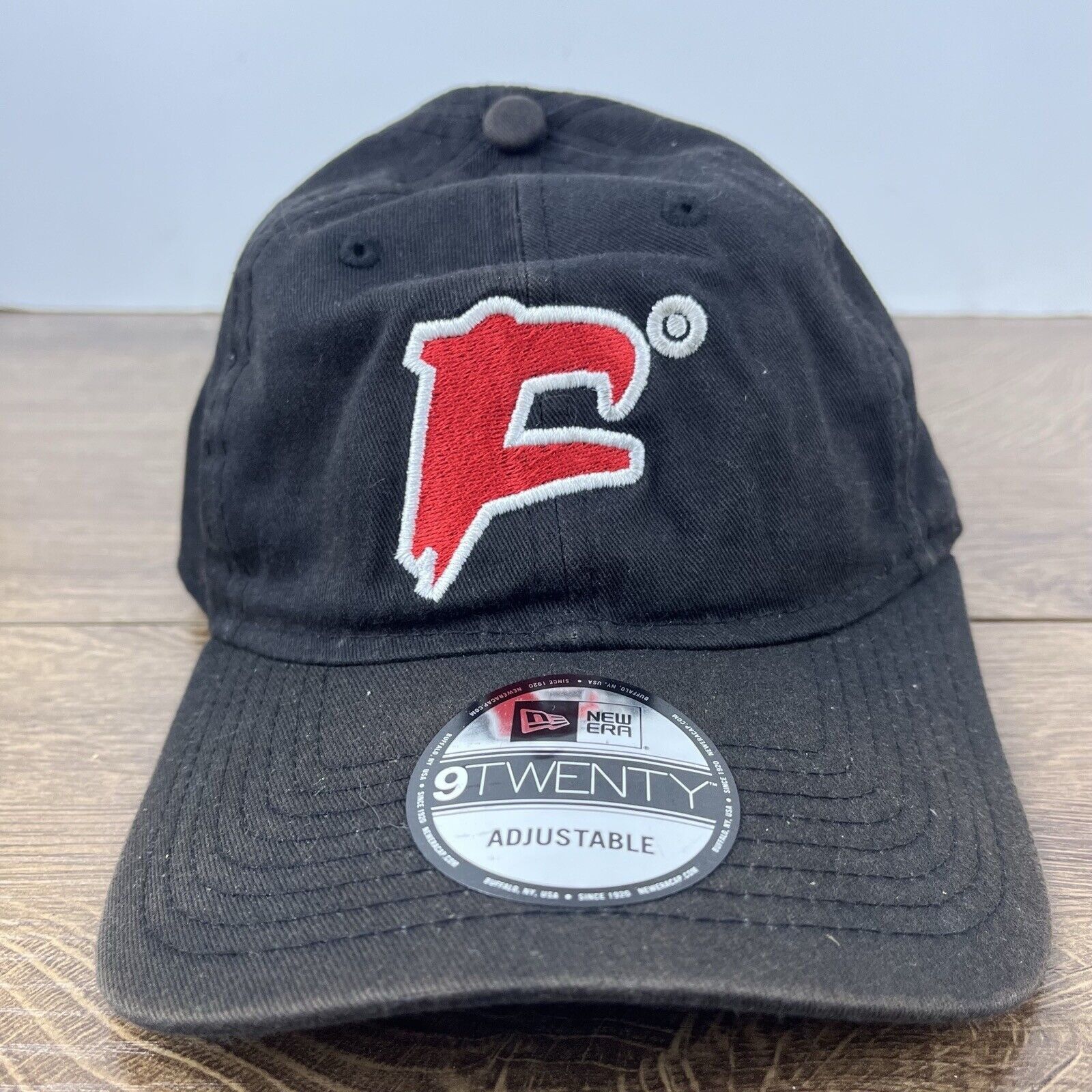 New Era F MiLB Baseball Hat New Era 9TWENTY Hat Black Adjustable Hat Size ONE SIZE - 3 Thumbnail