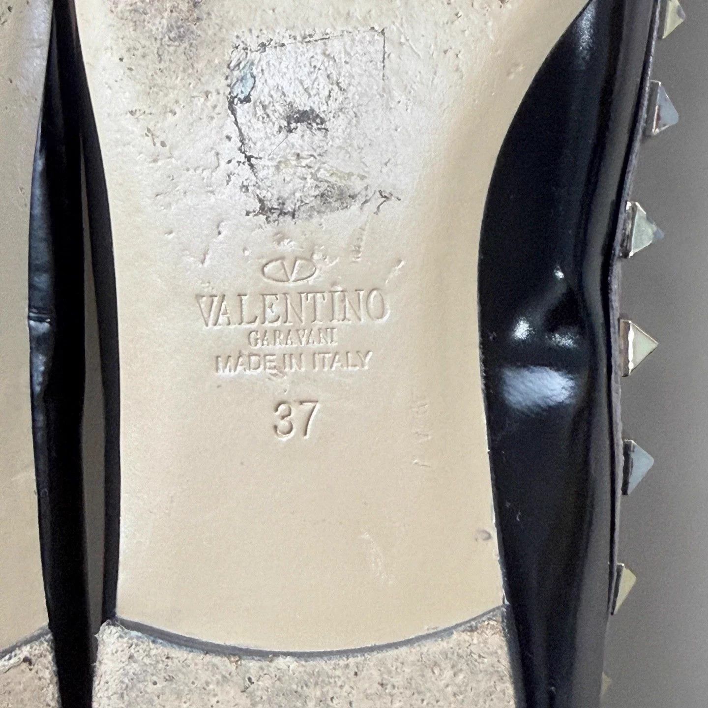 Valentino Valentino black studded low-heel shoes 37 95 new Size US 6.5 / IT 36.5 - 7 Thumbnail