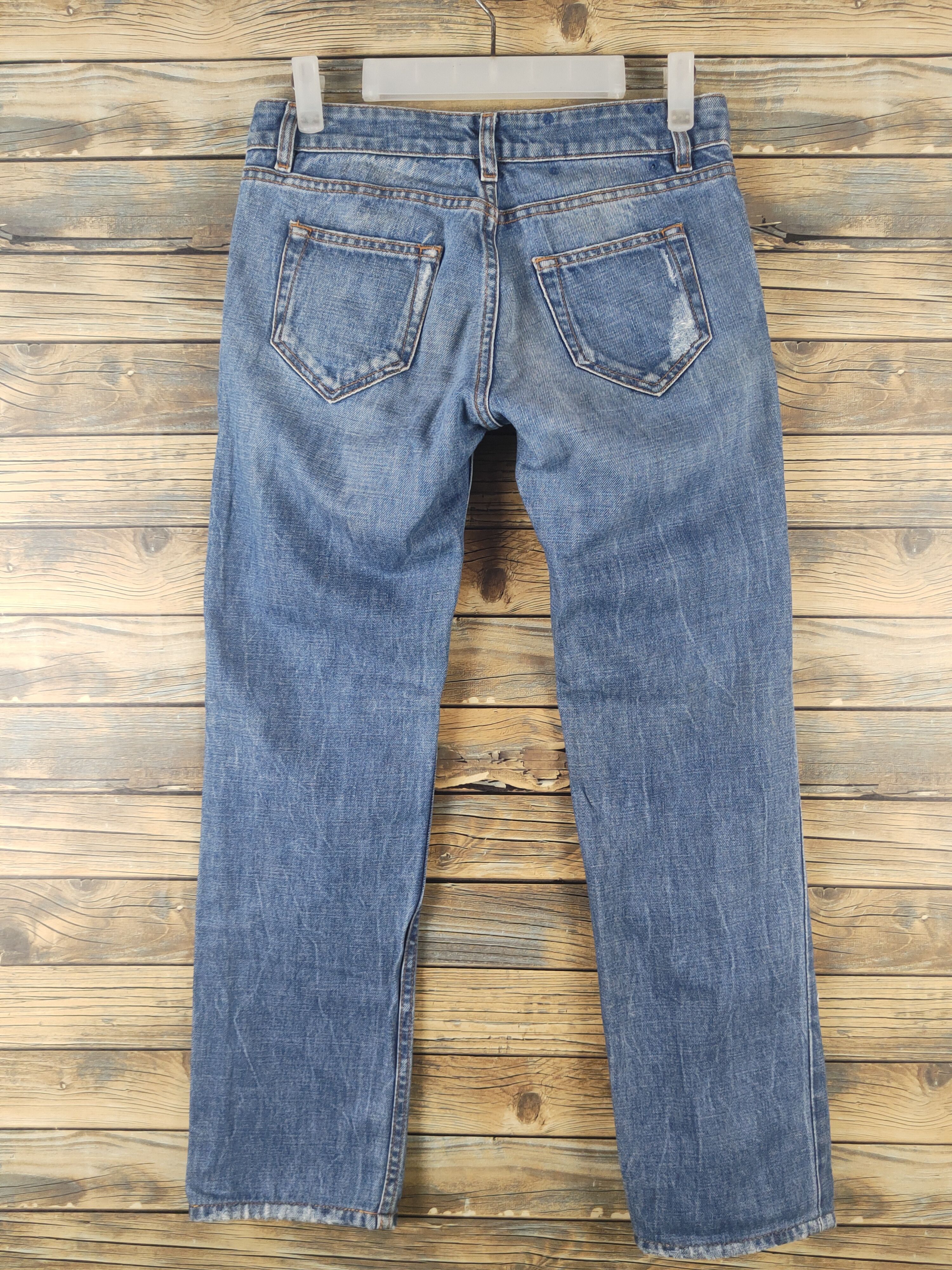 Prada DL Prada Blue Distressed Ripped Jeans #2778 Size 29" - 7 Thumbnail